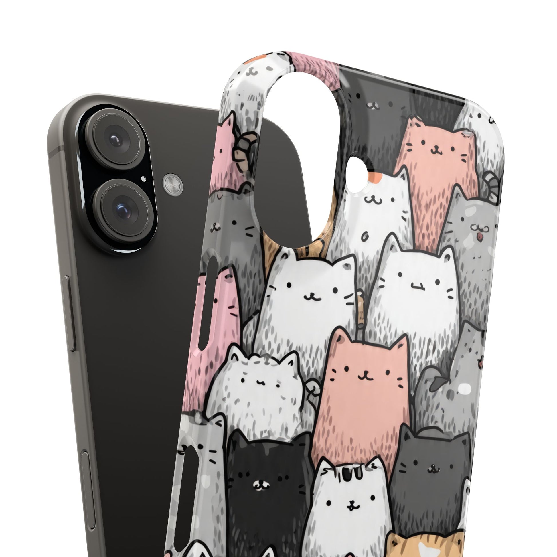 Cat Carnival Phone Case for iPhone 11-17 Models - KARARMDESIGN