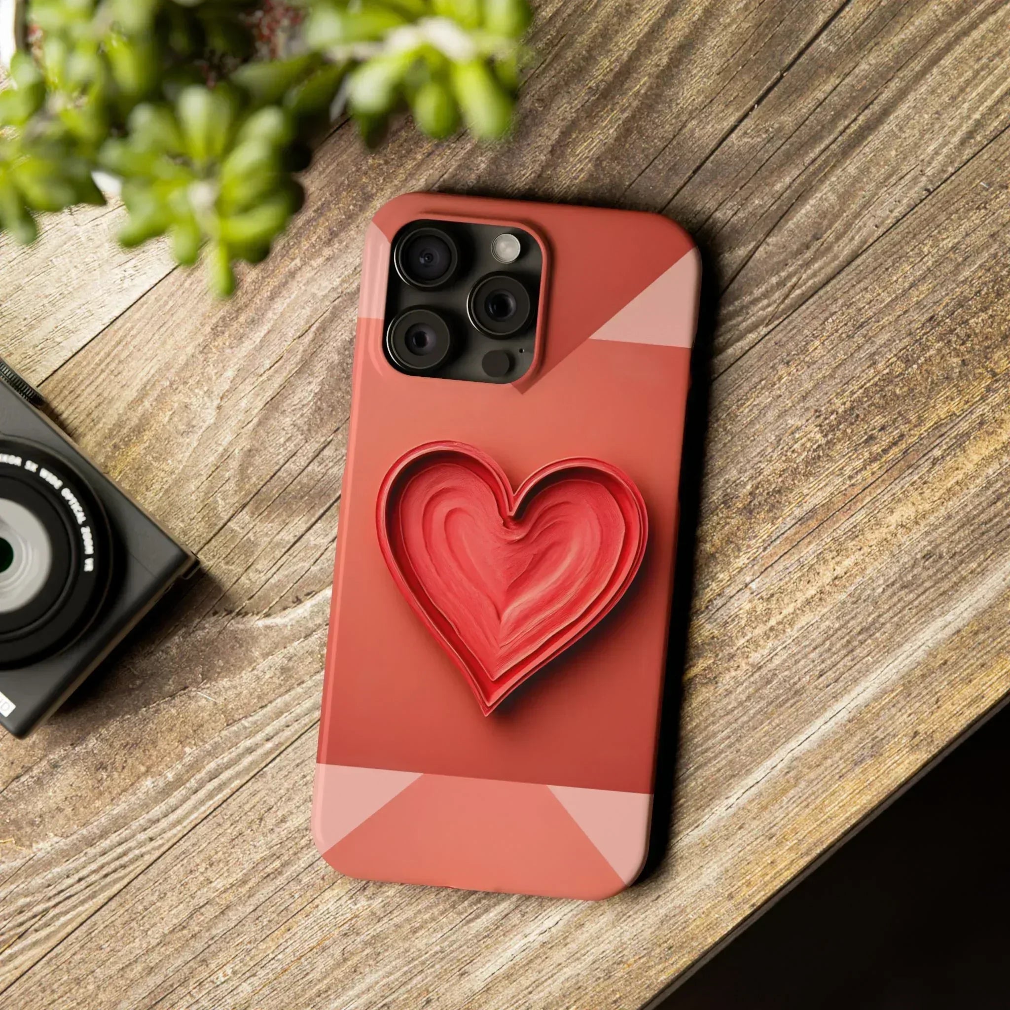 Heart Design Phone Case for iPhone 11-17 - KARARMDESIGN