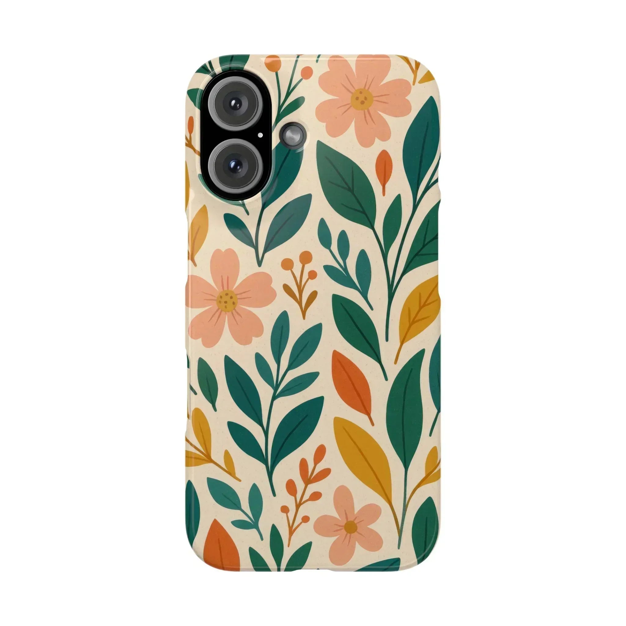 Floral Harmony Phone Case for iPhone 11-16 - KARARMDESIGN