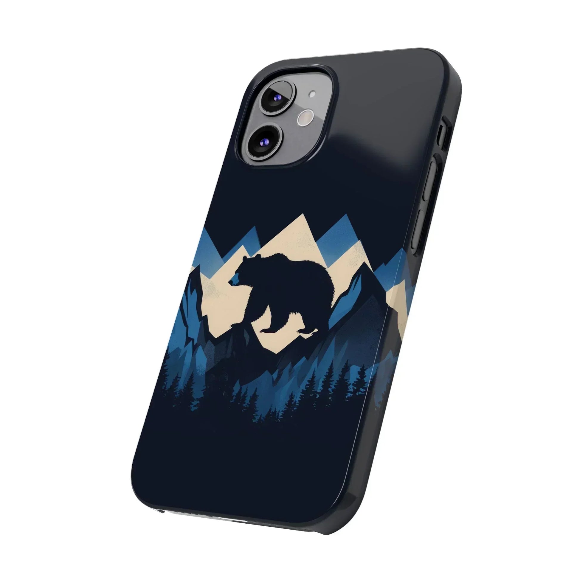 Wild Bear in the Peaks – Mountain Adventure Slim Phone Case for iPhone 7-16 Models - KarArmDesign