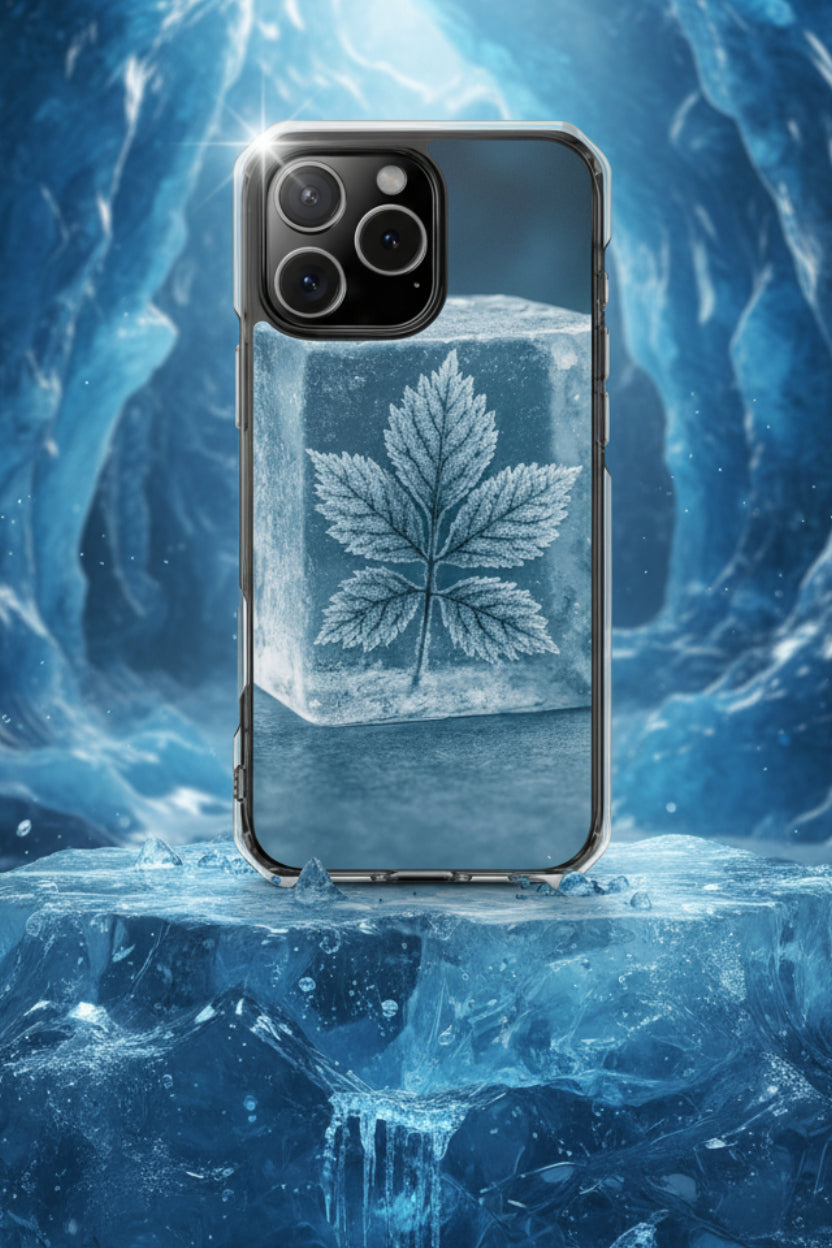 Frozen Leaf Phone Case for iPhone 14-17