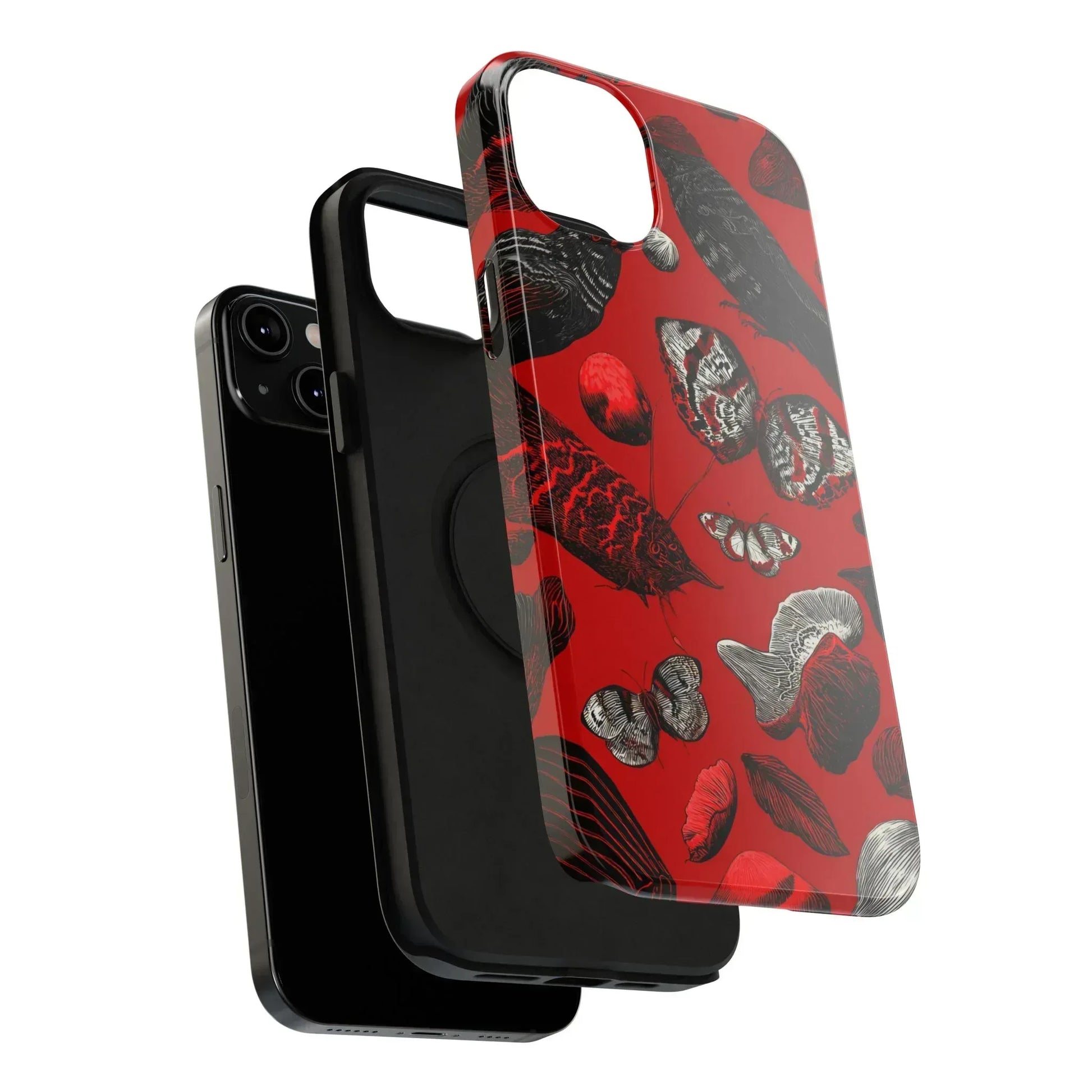 Crimson Wilderness Phone Case for iPhone 11-17 - KARARMDESIGN