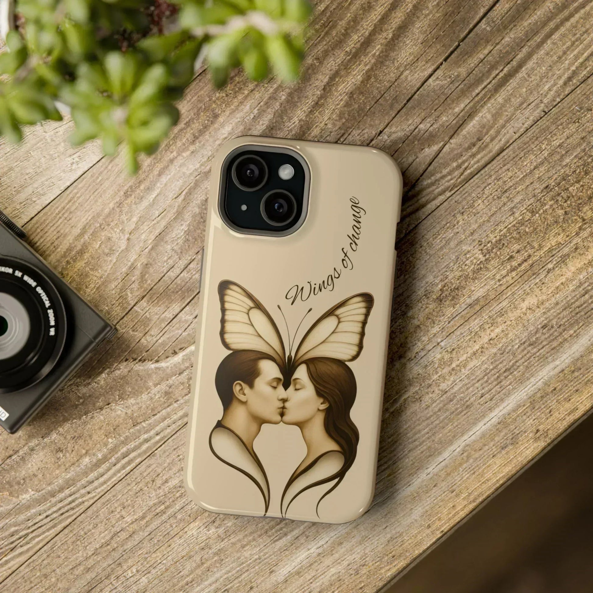 Romantic Butterfly Couple Phone Case for iPhone 12-16 and Samsung Galaxy S22 - KarArmDesign