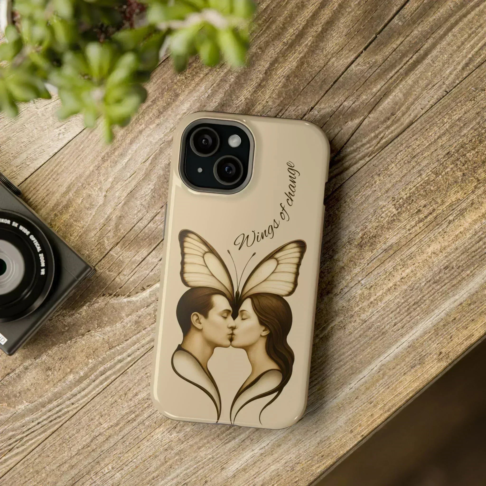 Romantic Butterfly Couple Phone Case for iPhone 12-16 and Galaxy S21-S22 - KARARMDESIGN