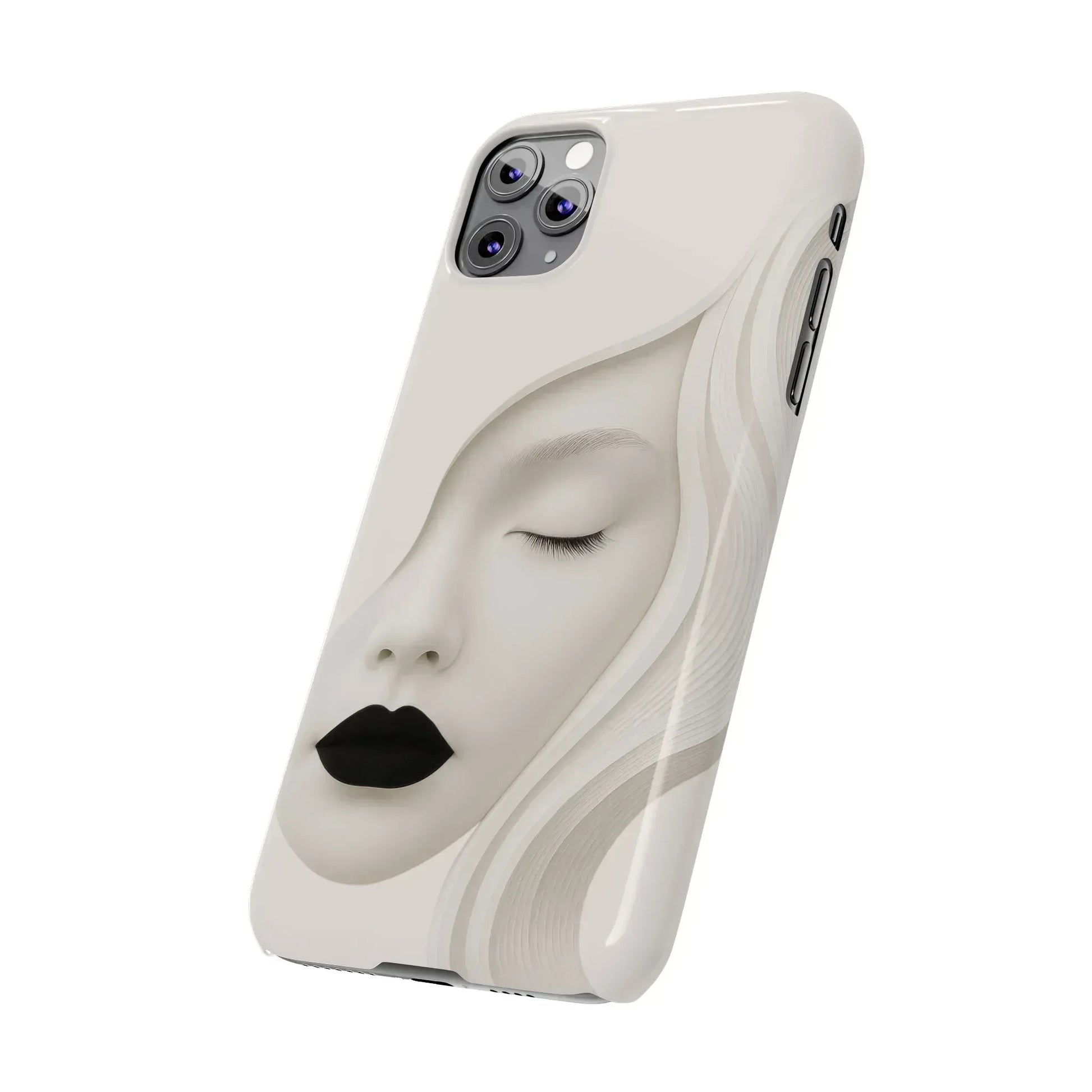 Minimalist Face Phone Case for iPhone 11-17 - KARARMDESIGN