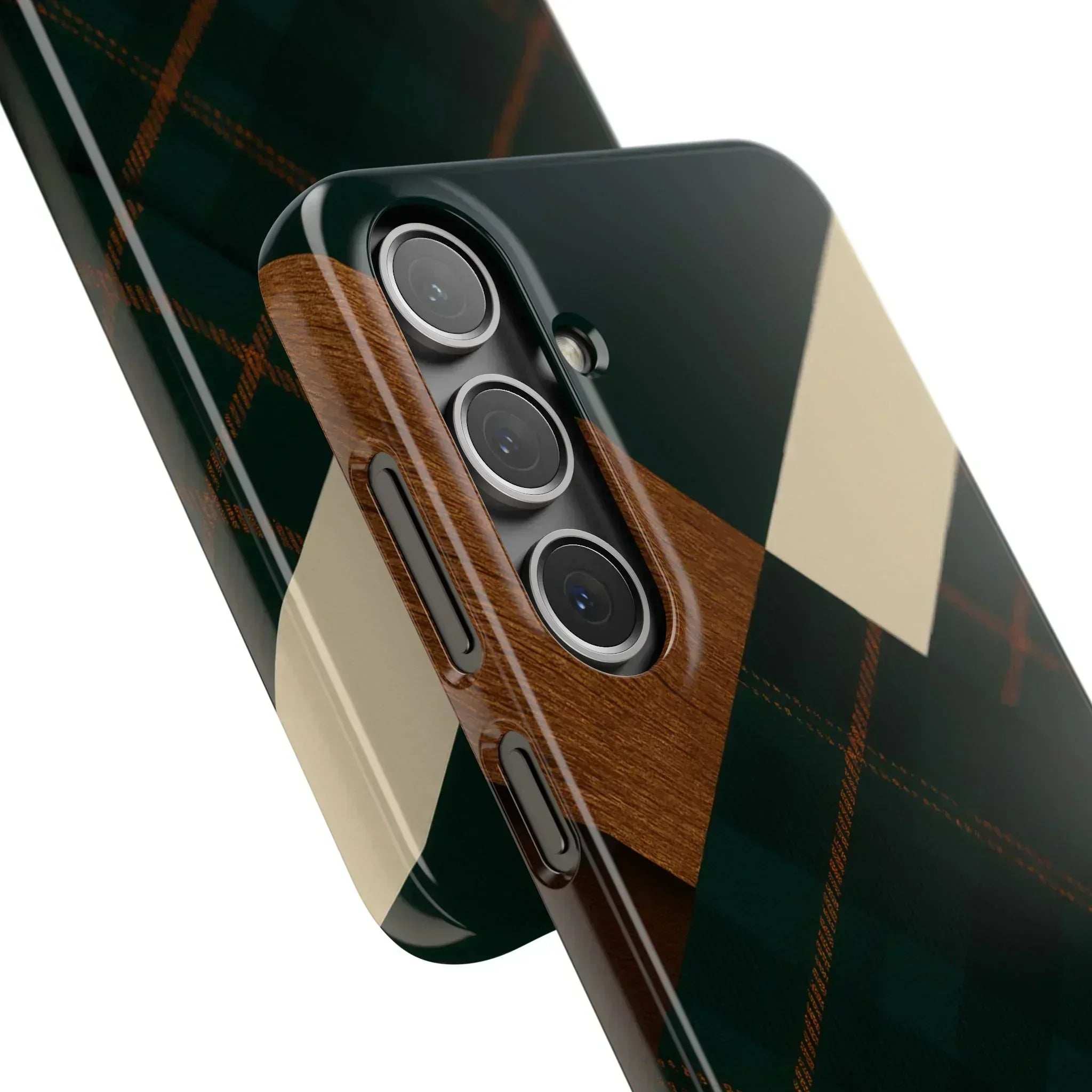 Rustic Green Phone Case for iPhone 8-16 and Galaxy S20-S24 - KARARMDESIGN