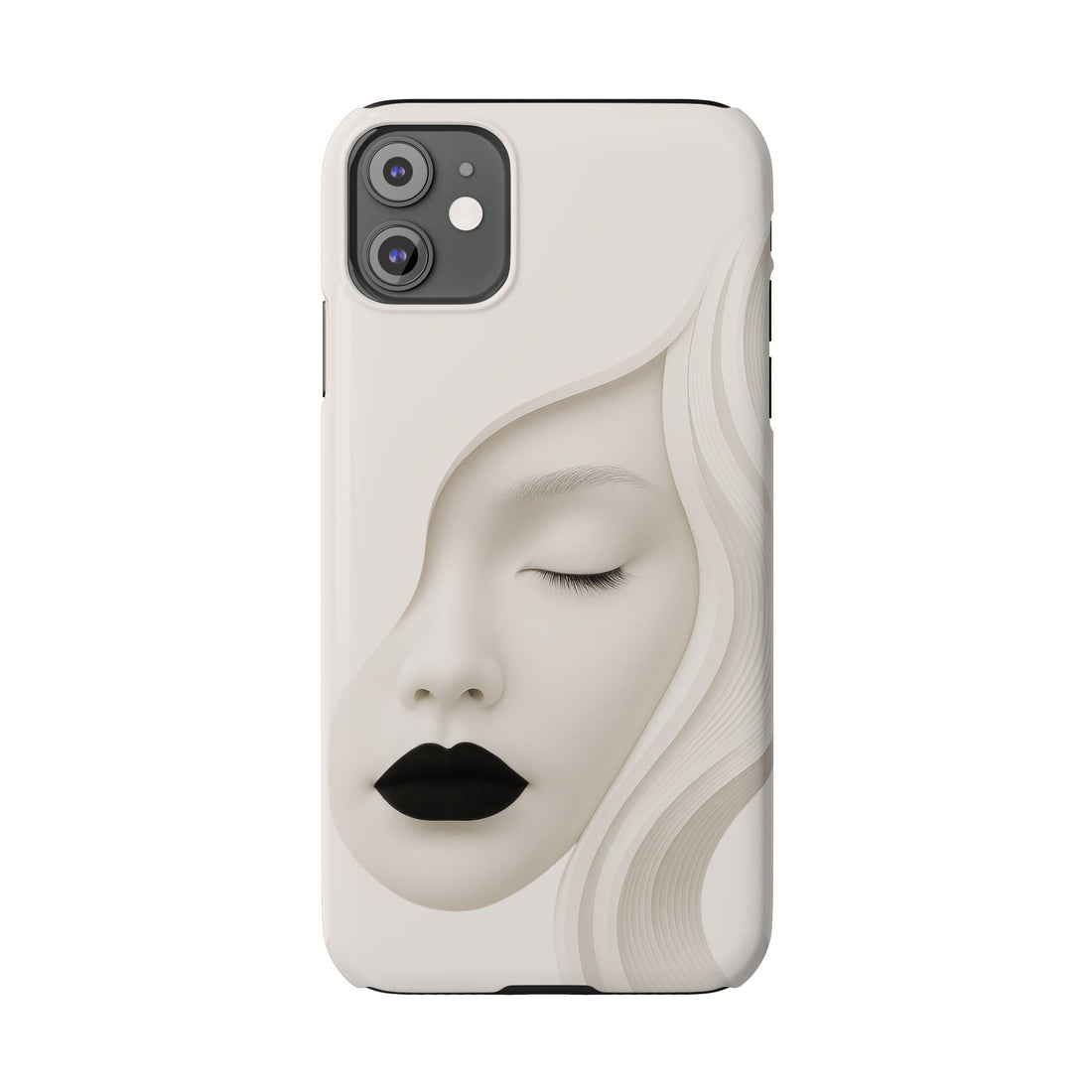 Minimalist Face Phone Case for iPhone 11-17
