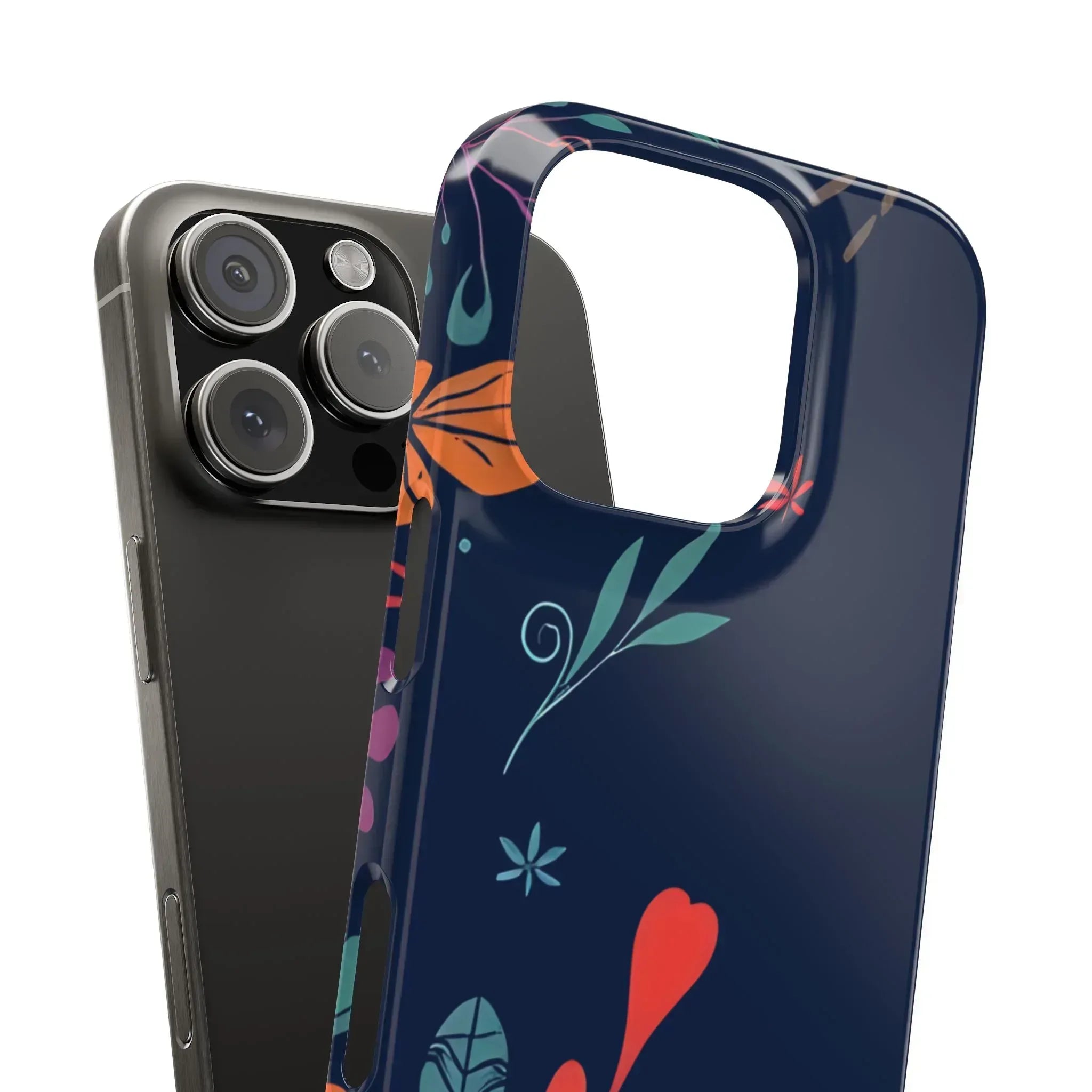 Nightshade Blossoms Phone Case for iPhone 11-17 - KARARMDESIGN