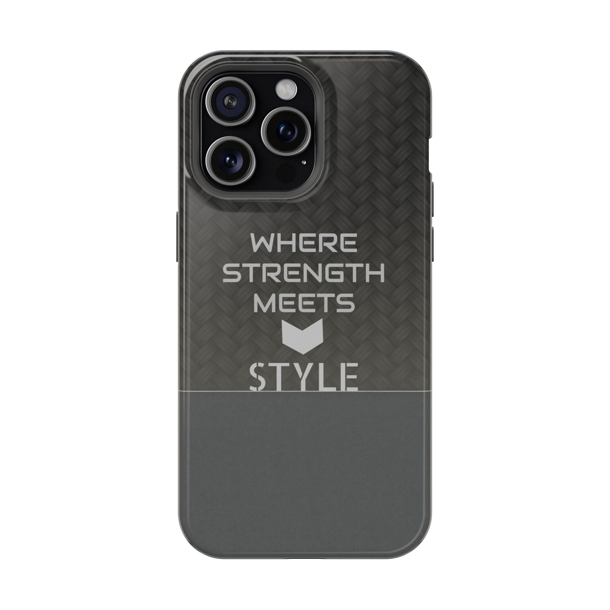 Gray Carbon Phone Case for iPhone 12-16 and Galaxy S21-S22