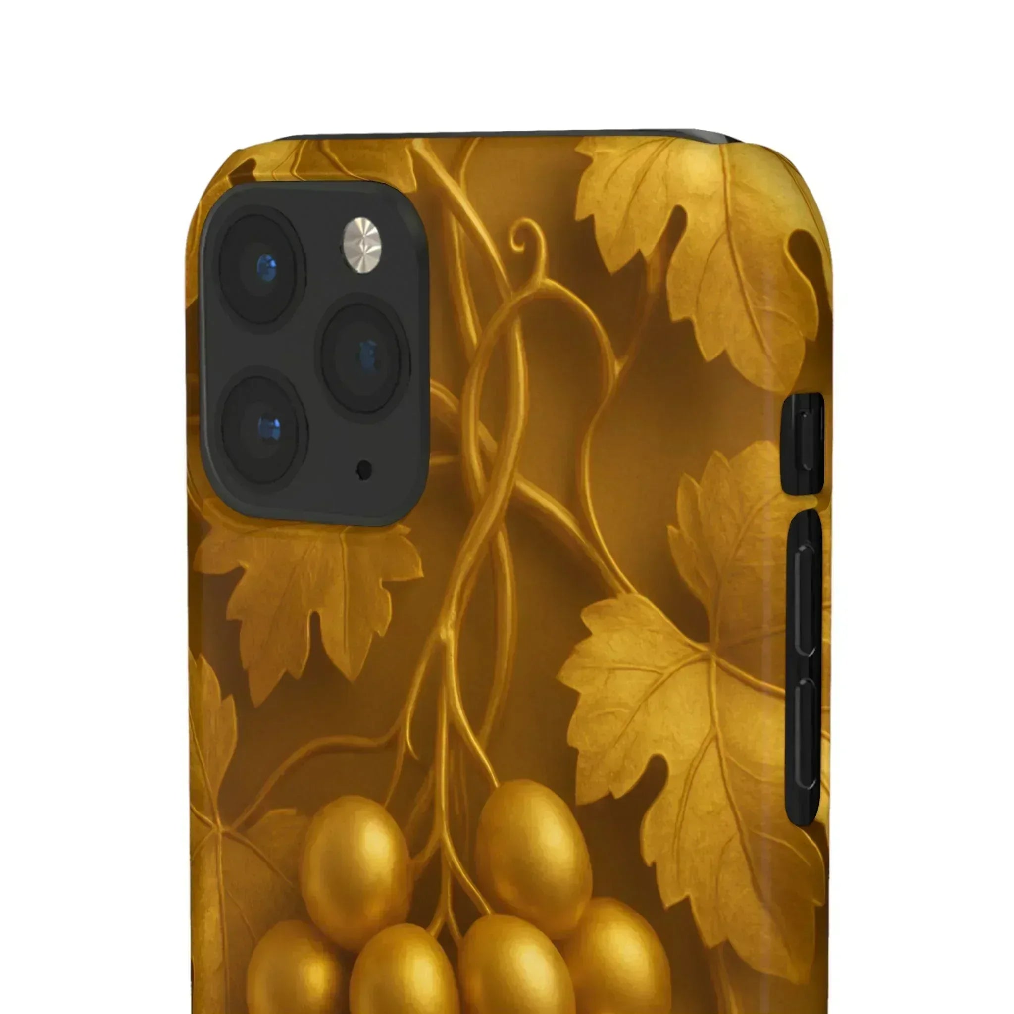 Golden Grapes Phone Case for iPhone 8–16 - KARARMDESIGN