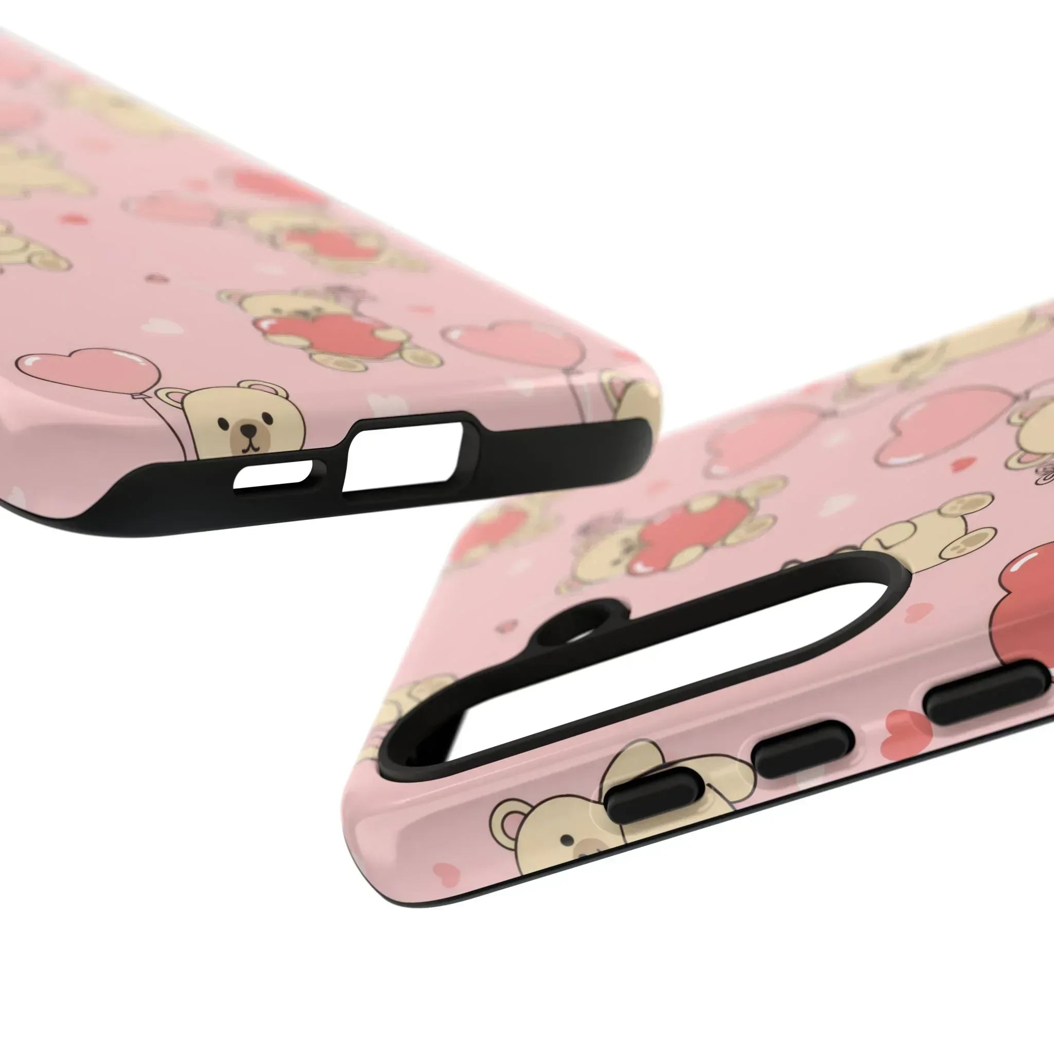 Teddy's Valentine Parade Phone Case for iPhone 11-17 and Galaxy S21-S25 - KARARMDESIGN