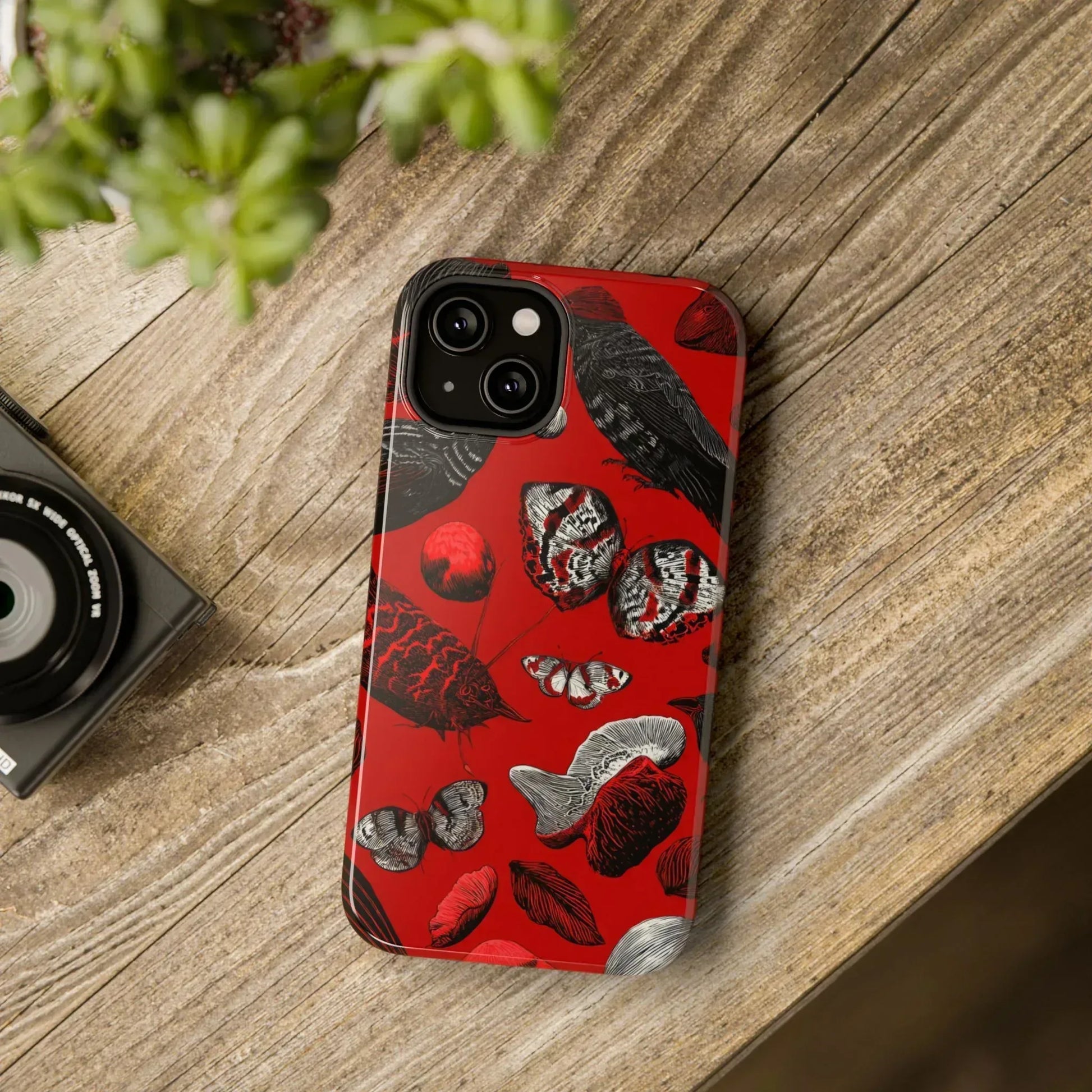 Crimson Wilderness Phone Case for iPhone 11-17 - KARARMDESIGN