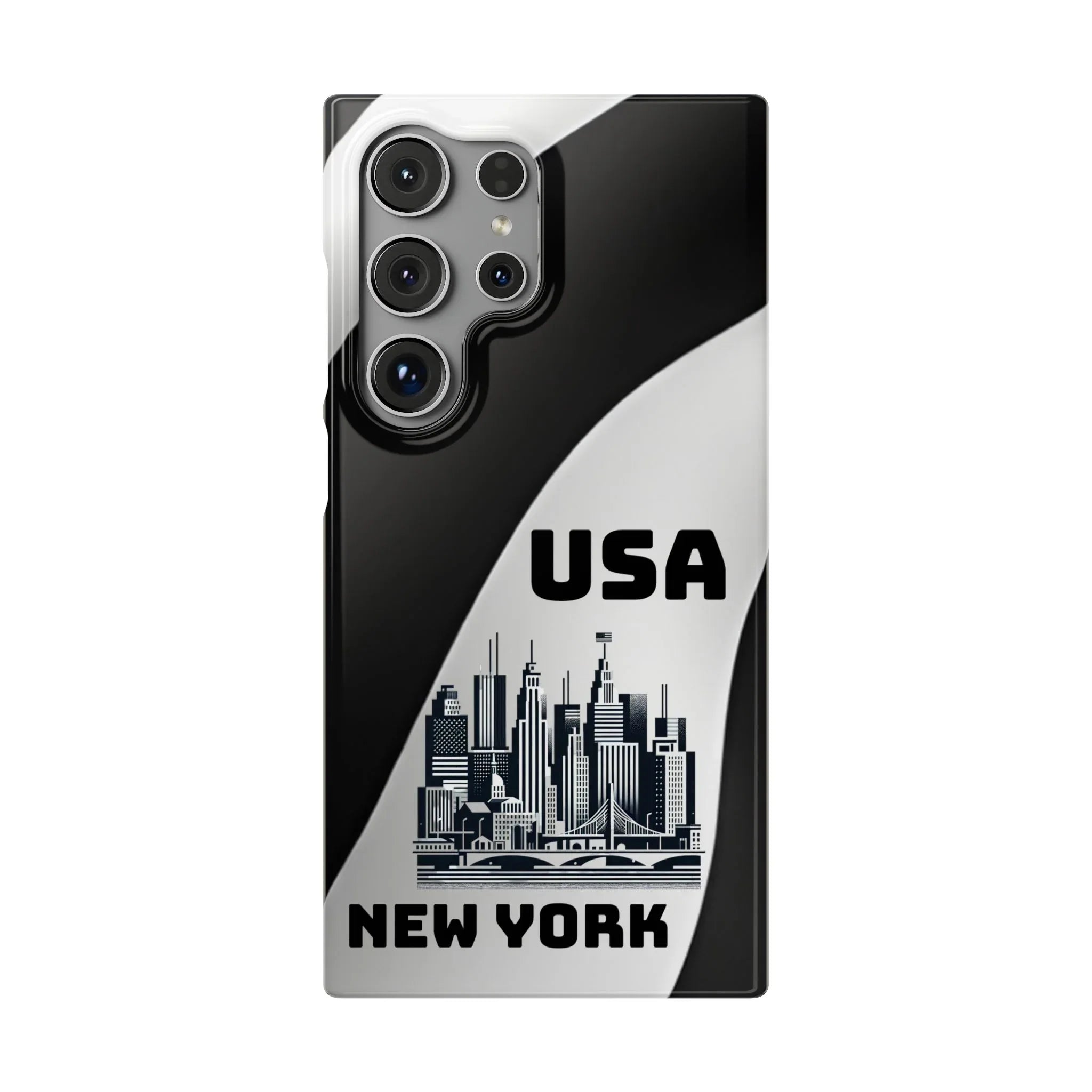 Monochrome New York City Phone Case for iPhone, Galaxy & Pixel - KARARMDESIGN