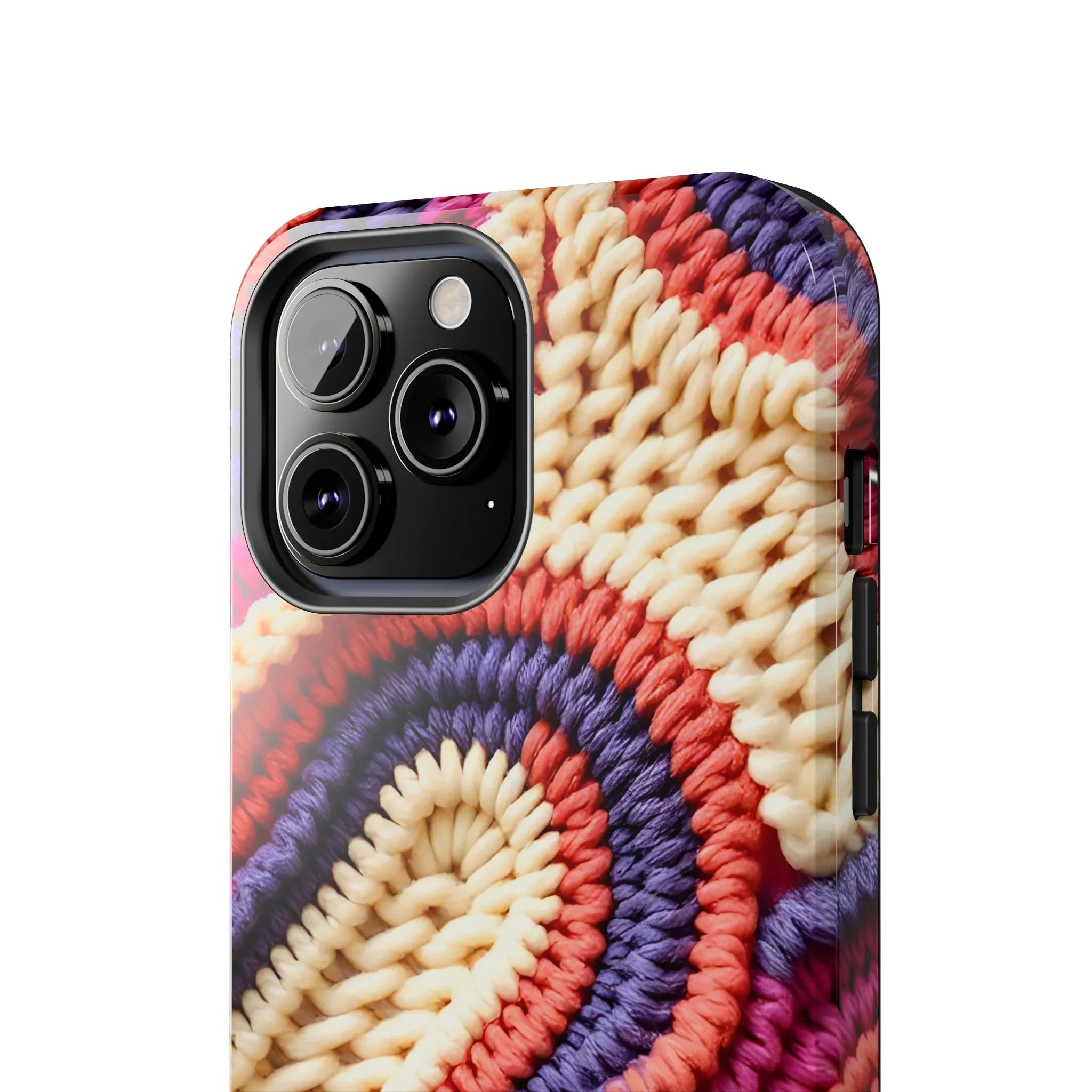 Handwoven Textile Art Phone Case for iPhone 11-17 and Galaxy S21-S25 - KARARMDESIGN