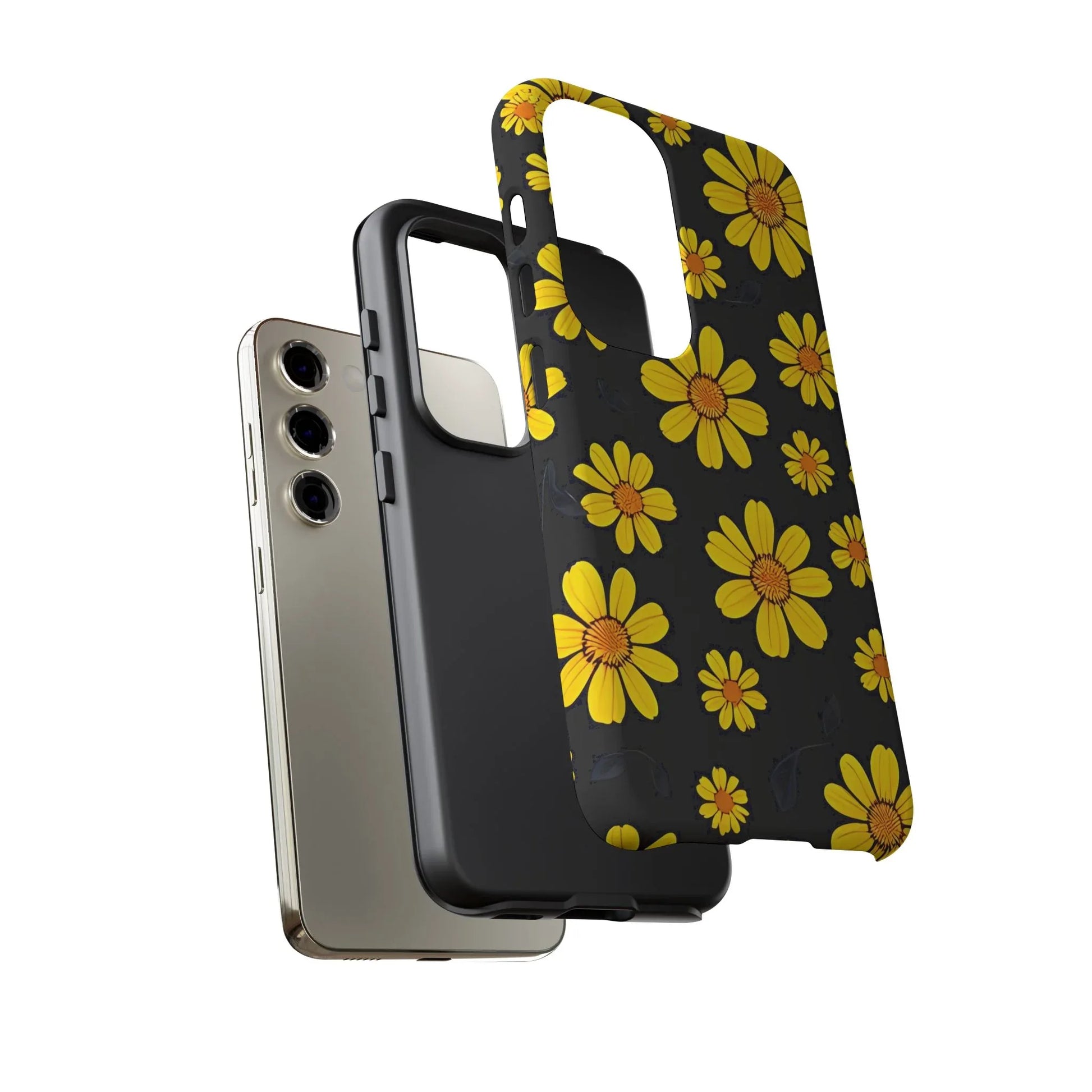 Elegant Floral Phone Case for Samsung Galaxy S20-S25 - KARARMDESIGN