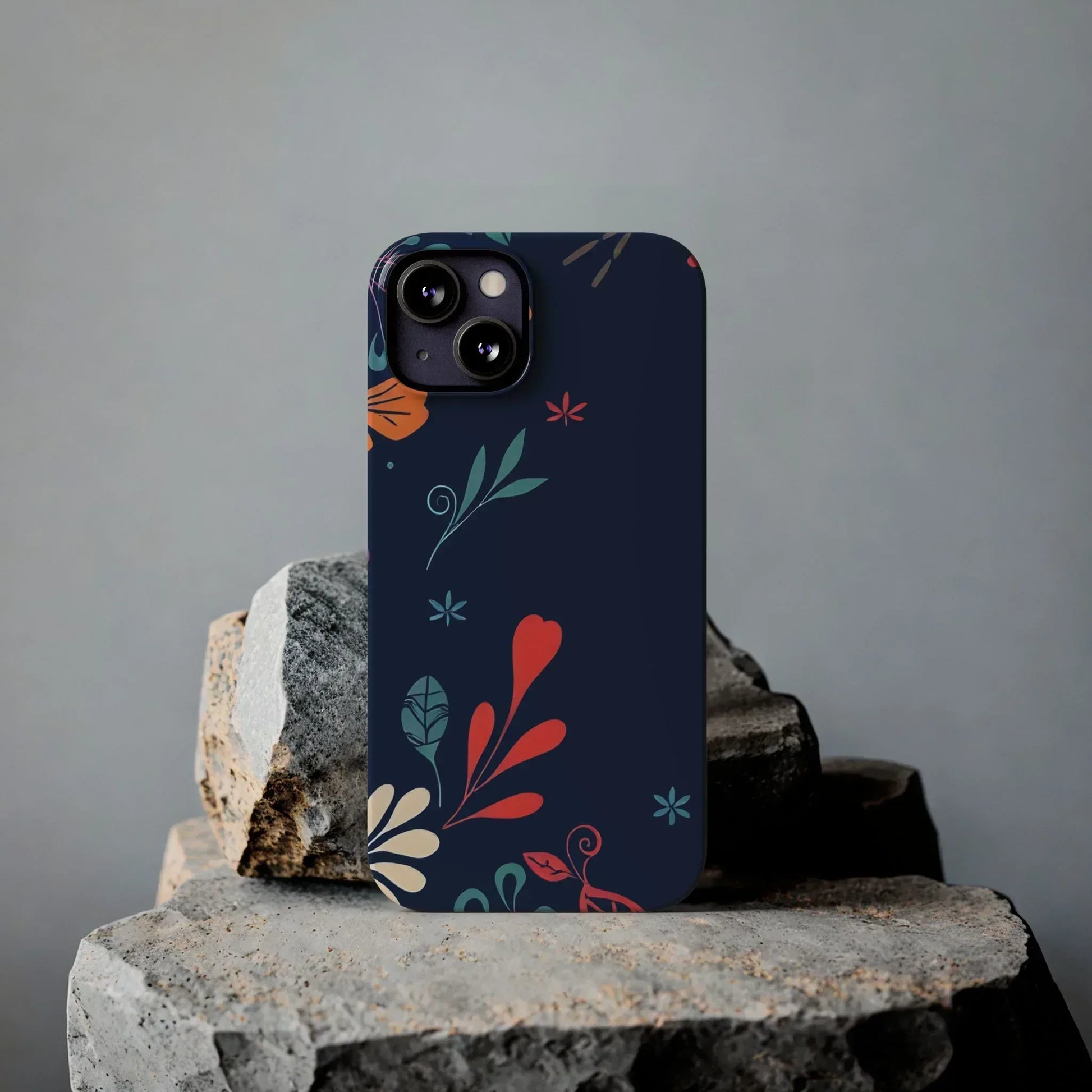 Nightshade Blossoms Phone Case for iPhone 11-17 - KARARMDESIGN