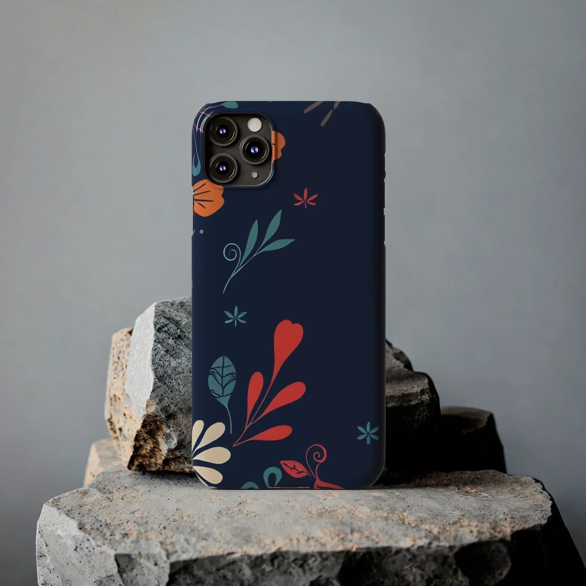 Nightshade Blossoms Phone Case for iPhone 11-17 - KARARMDESIGN