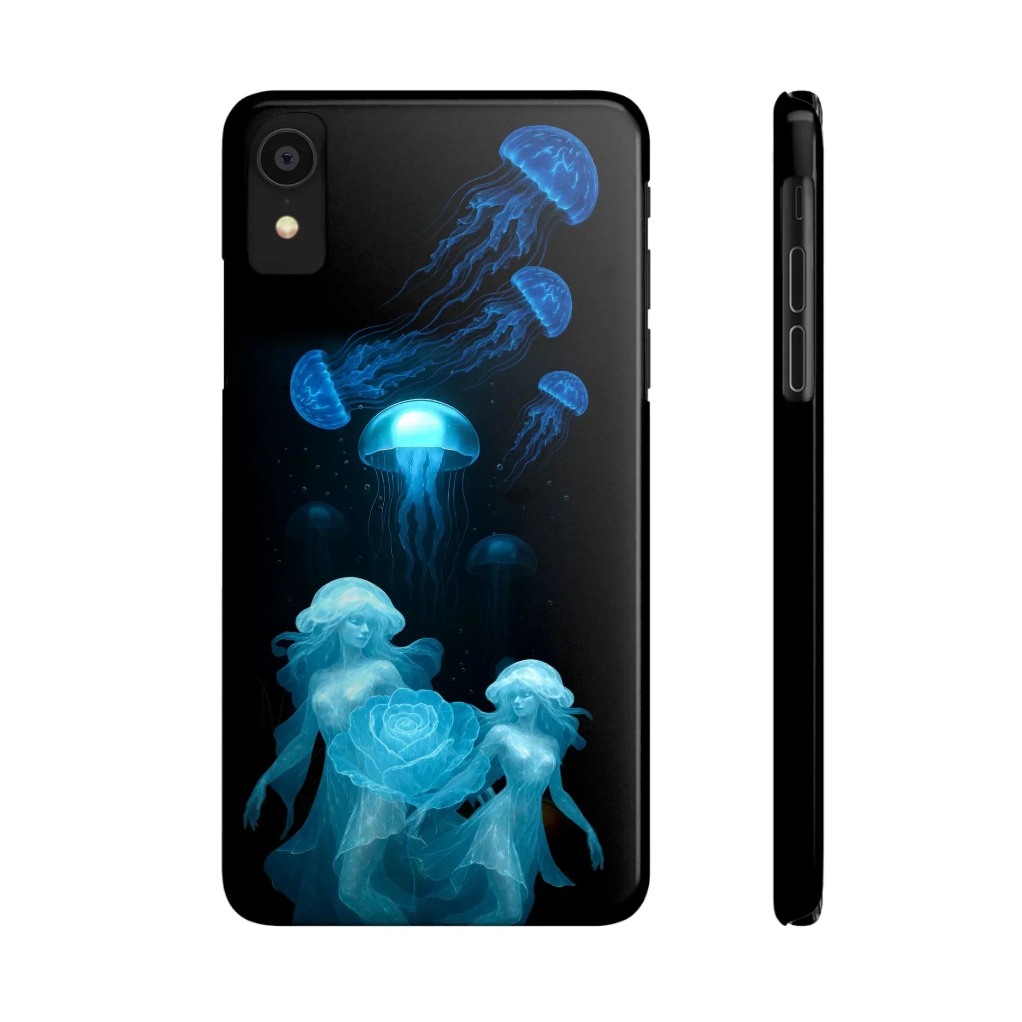 Jellyfish Rose Phone Case for iPhone 7-17 Models - KARARMDESIGN