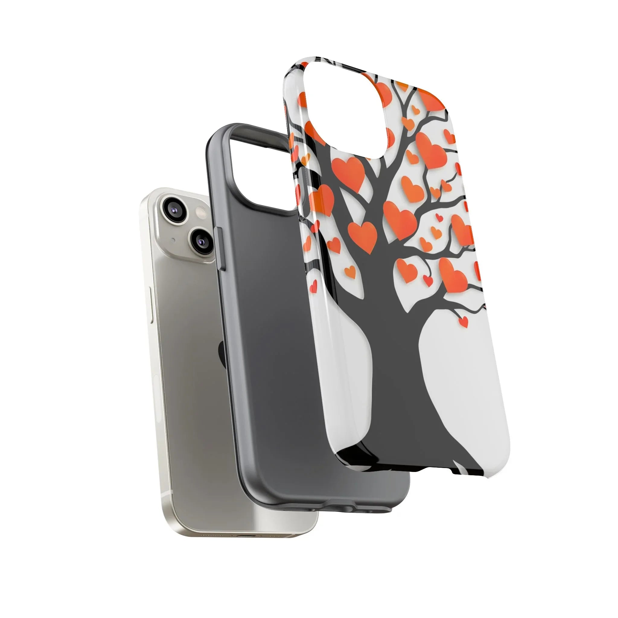 Heart Design Phone Case for iPhone 11–17 and Galaxy S20–S25 - KARARMDESIGN