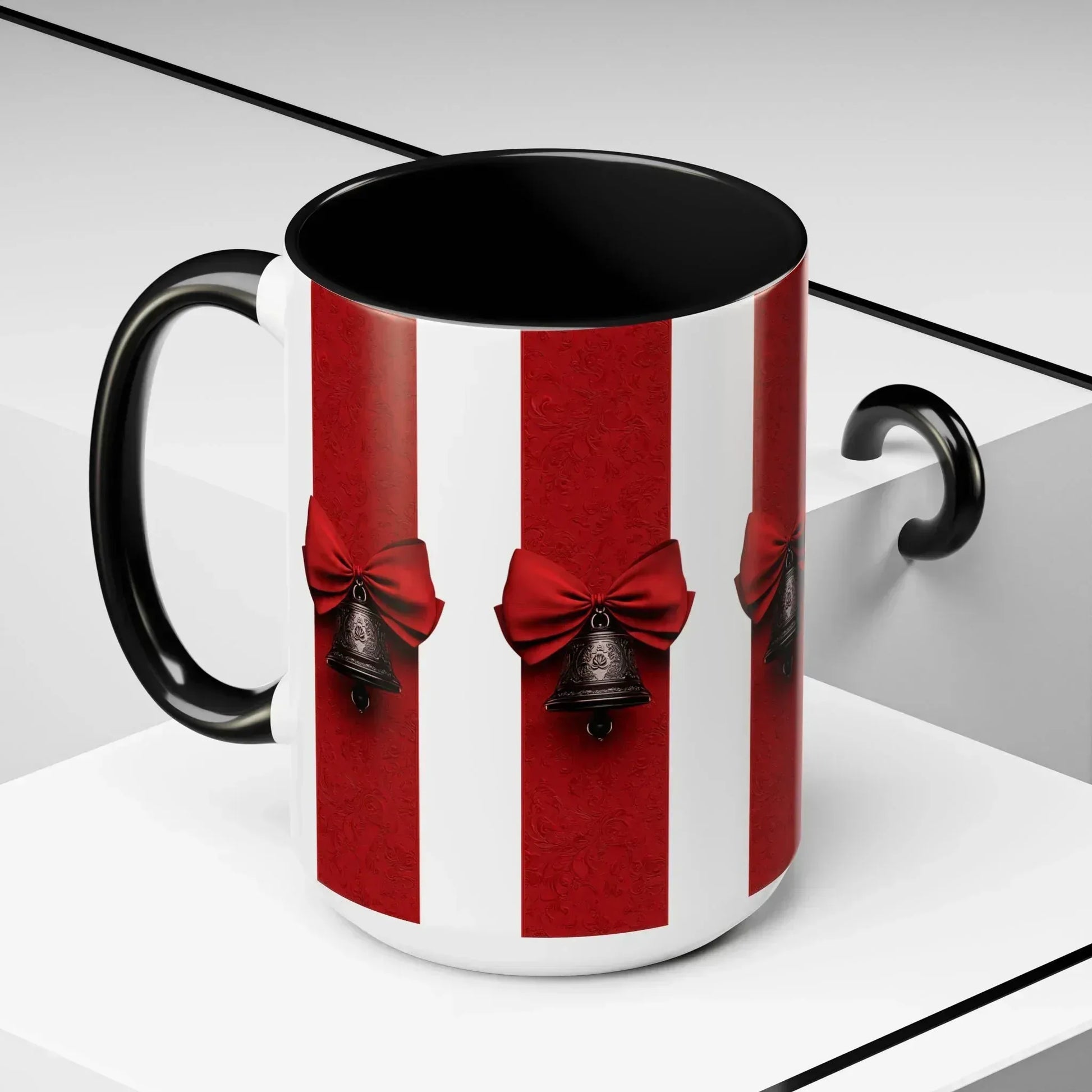 Holiday Bells Mug - Accent Coffee Mug (11, 15oz) - KARARMDESIGN