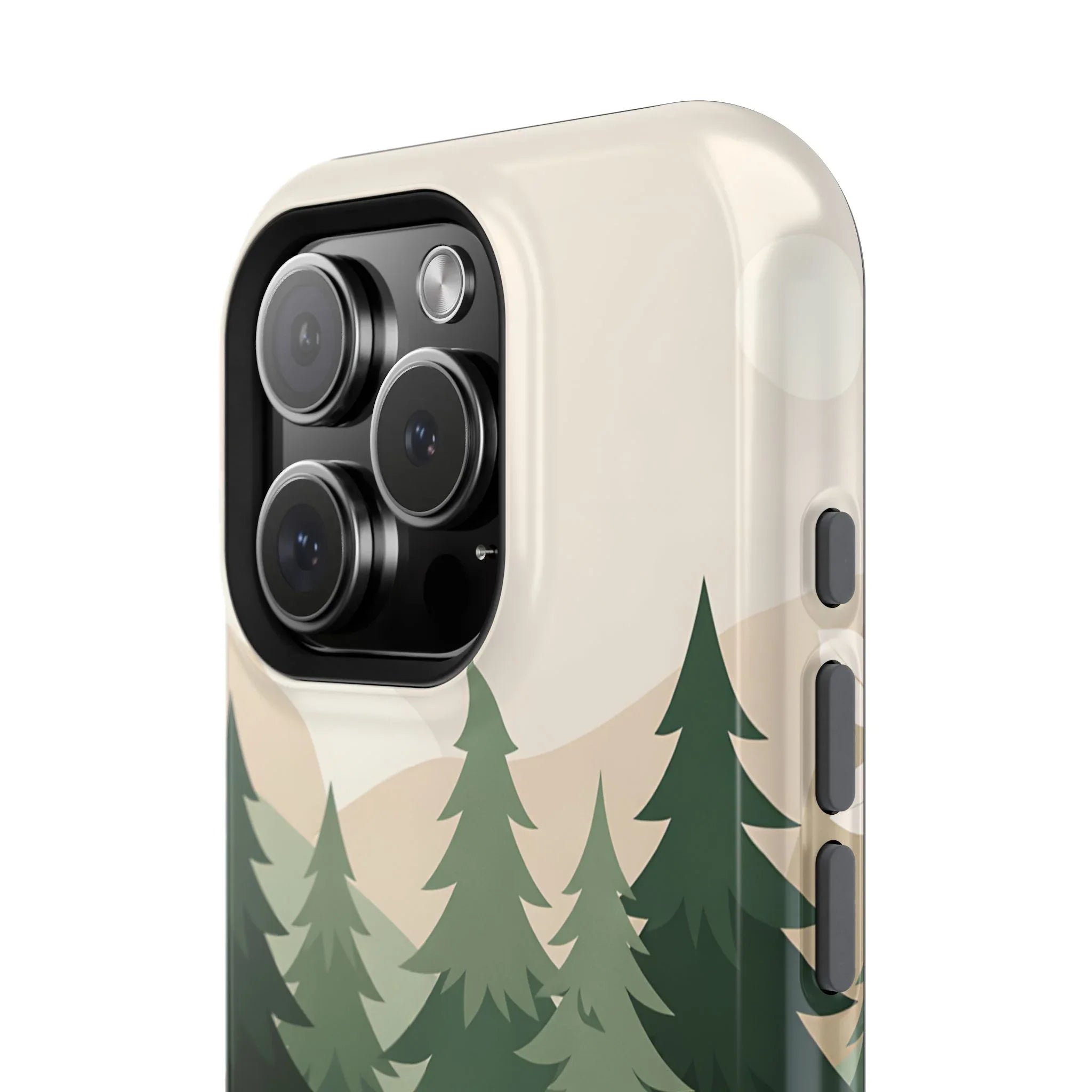 Forest Leather Phone Case for iPhone 11-17 and Galaxy S21-S25 - KARARMDESIGN