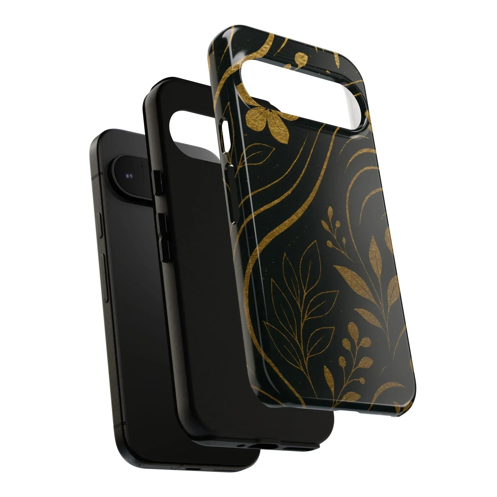 Foil Frenzy Abstract Gold Pattern Phone Case for Samsung Galaxy and Google Pixel - KarArmDesign
