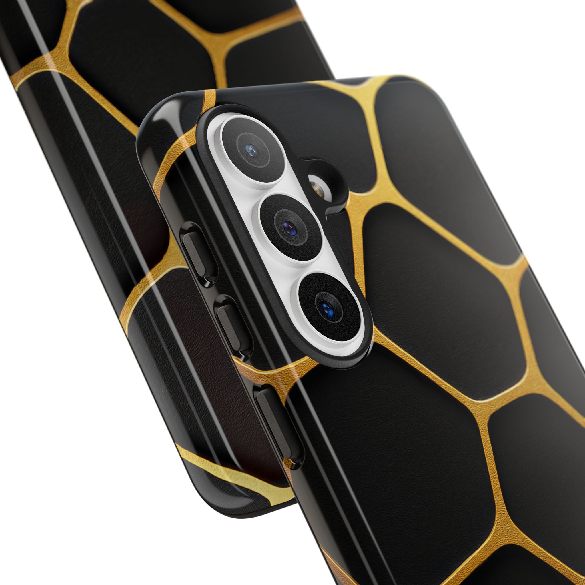Golden Cellscape Tough Phone Case – Black & Gold