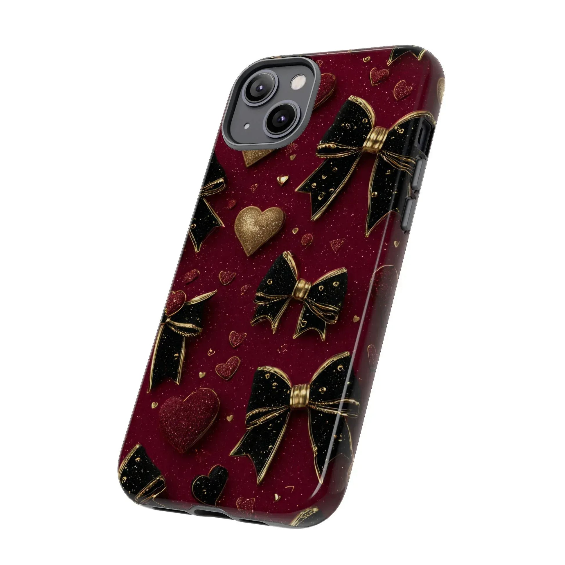 Velvet Valentine Charm Phone Case for iPhone 11-17 and Galaxy S10-S25 - KARARMDESIGN