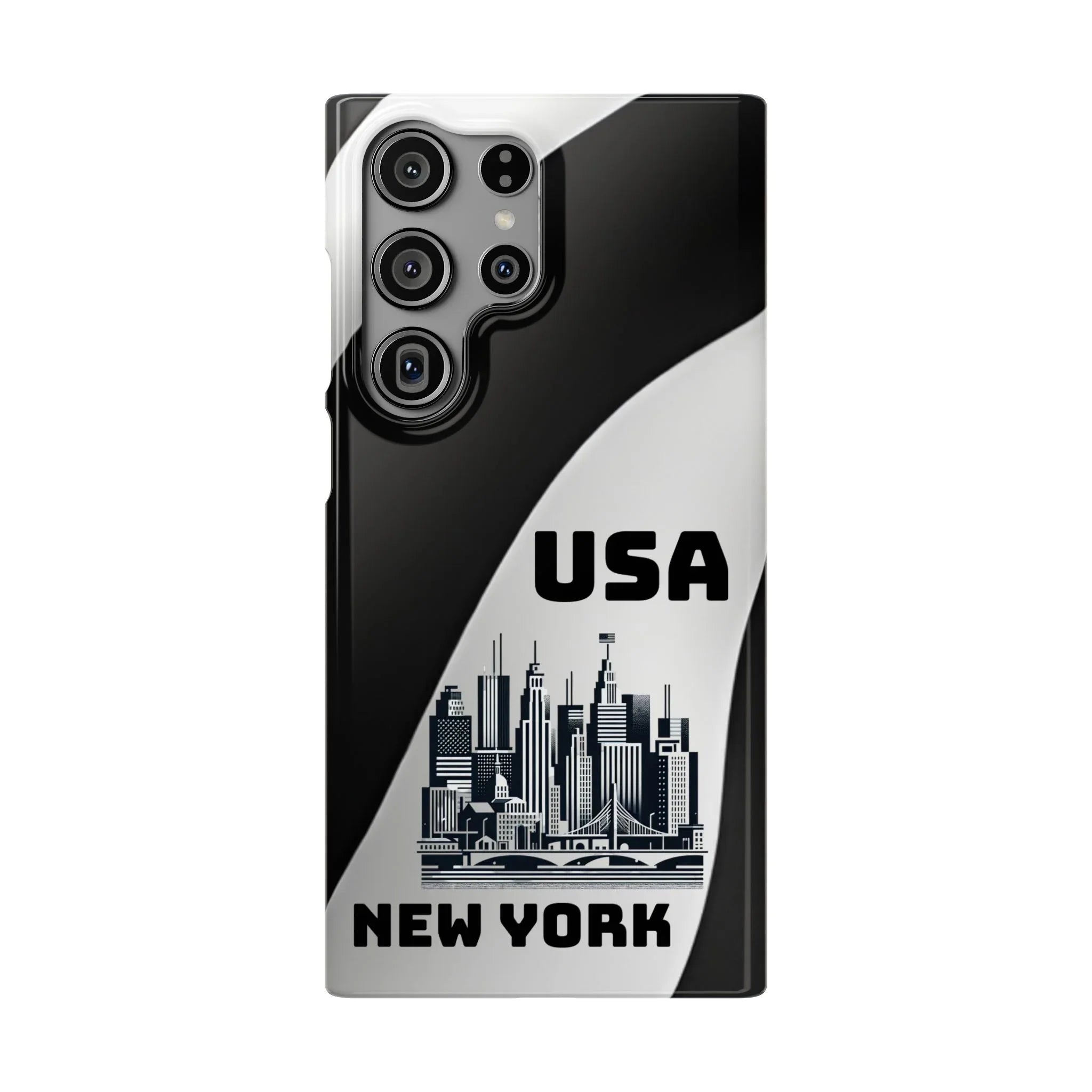 Monochrome New York City Phone Case for iPhone, Galaxy & Pixel - KARARMDESIGN