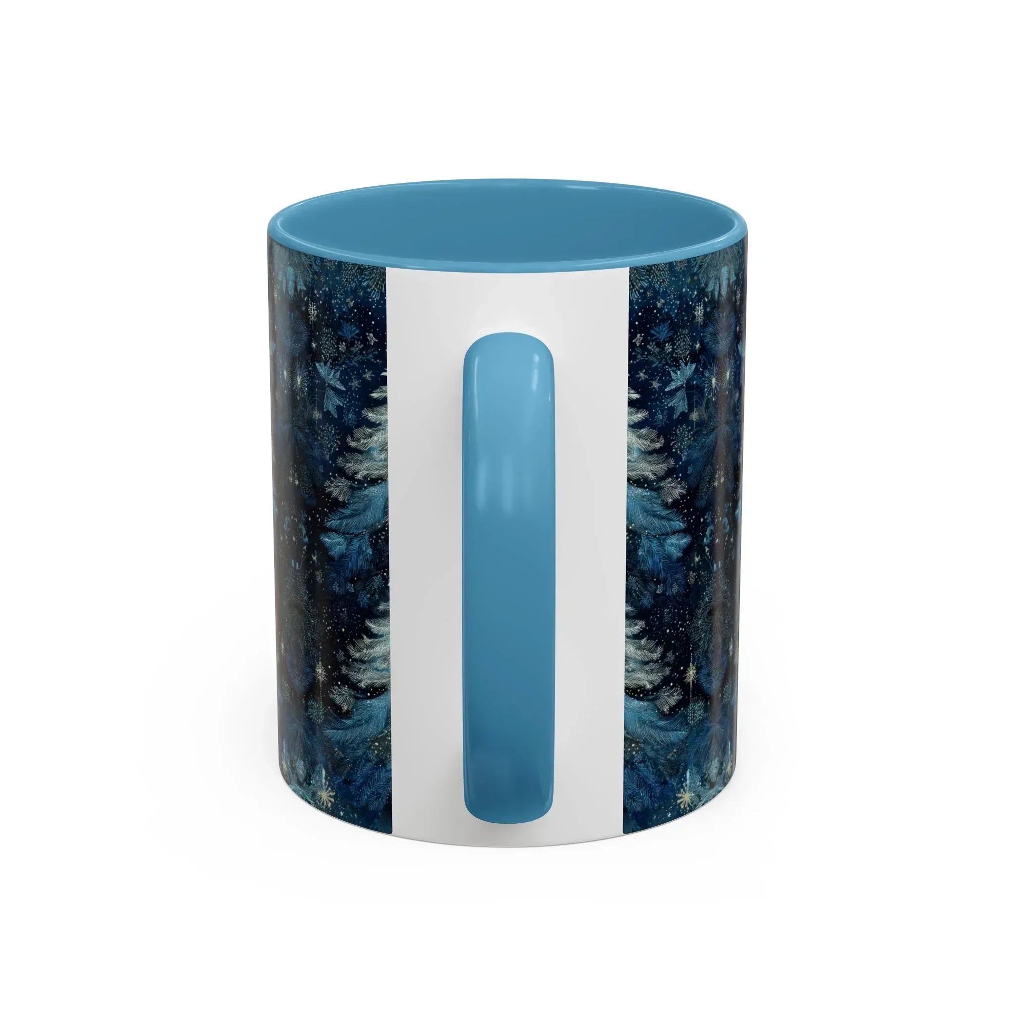 Blue Christmas Tree Accent Coffee Mug - KARARMDESIGN