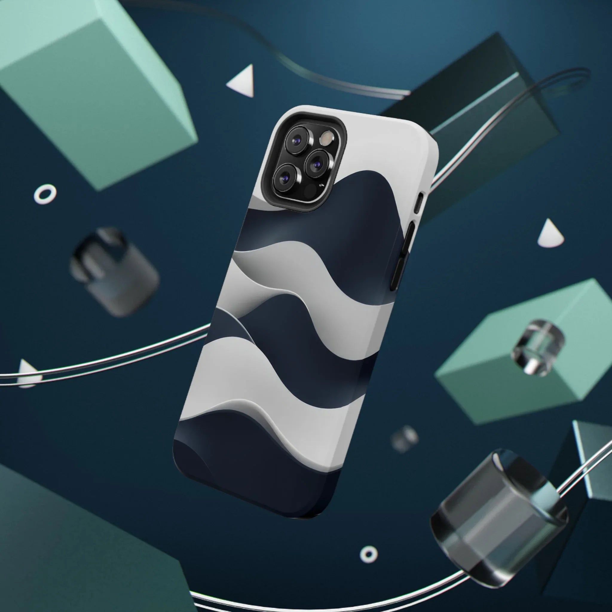 Ocean Flow Phone Case for iPhone 11-17 and Galaxy S21-S22 - KARARMDESIGN