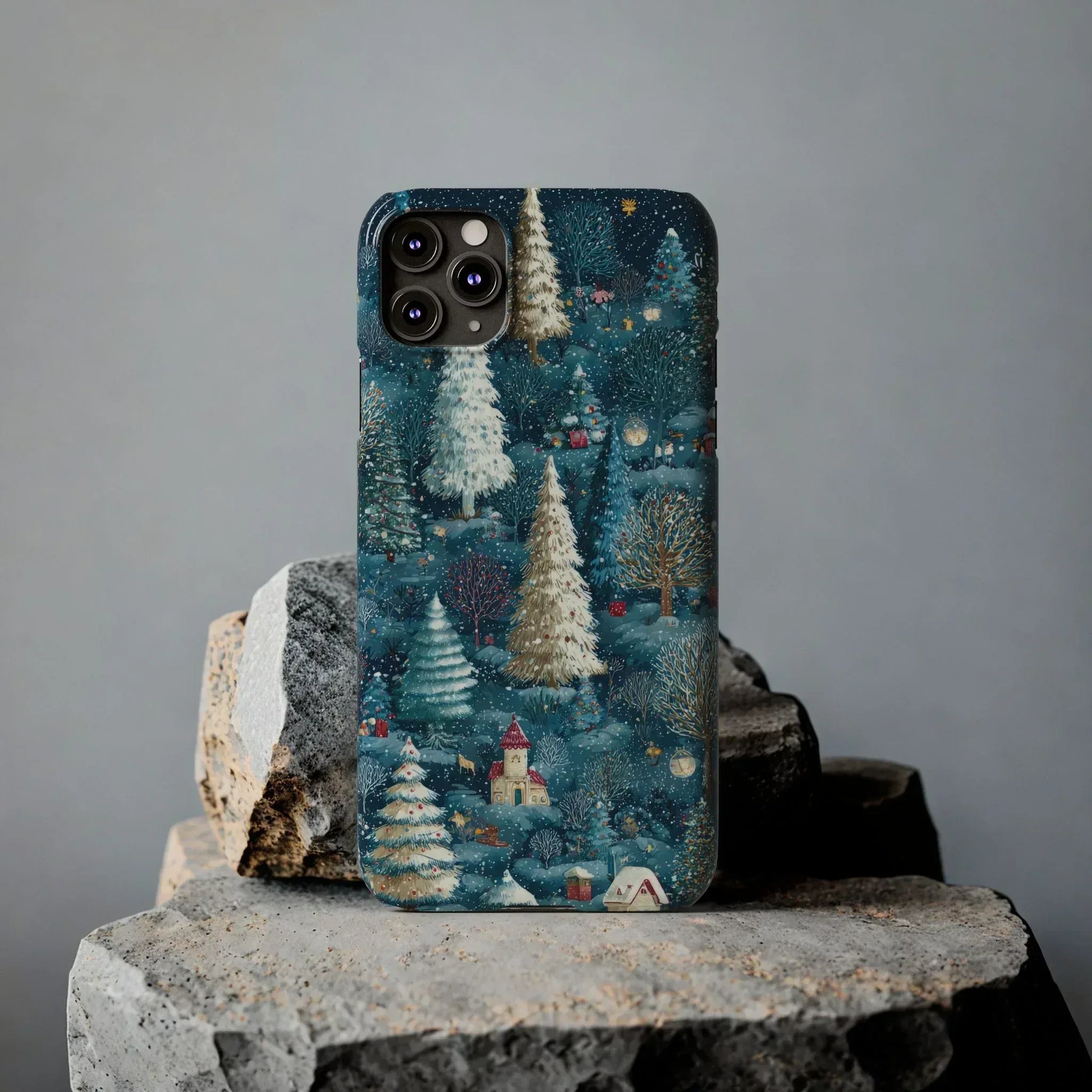 Frosty Forest Phone Case for iPhone 11-17 - KARARMDESIGN