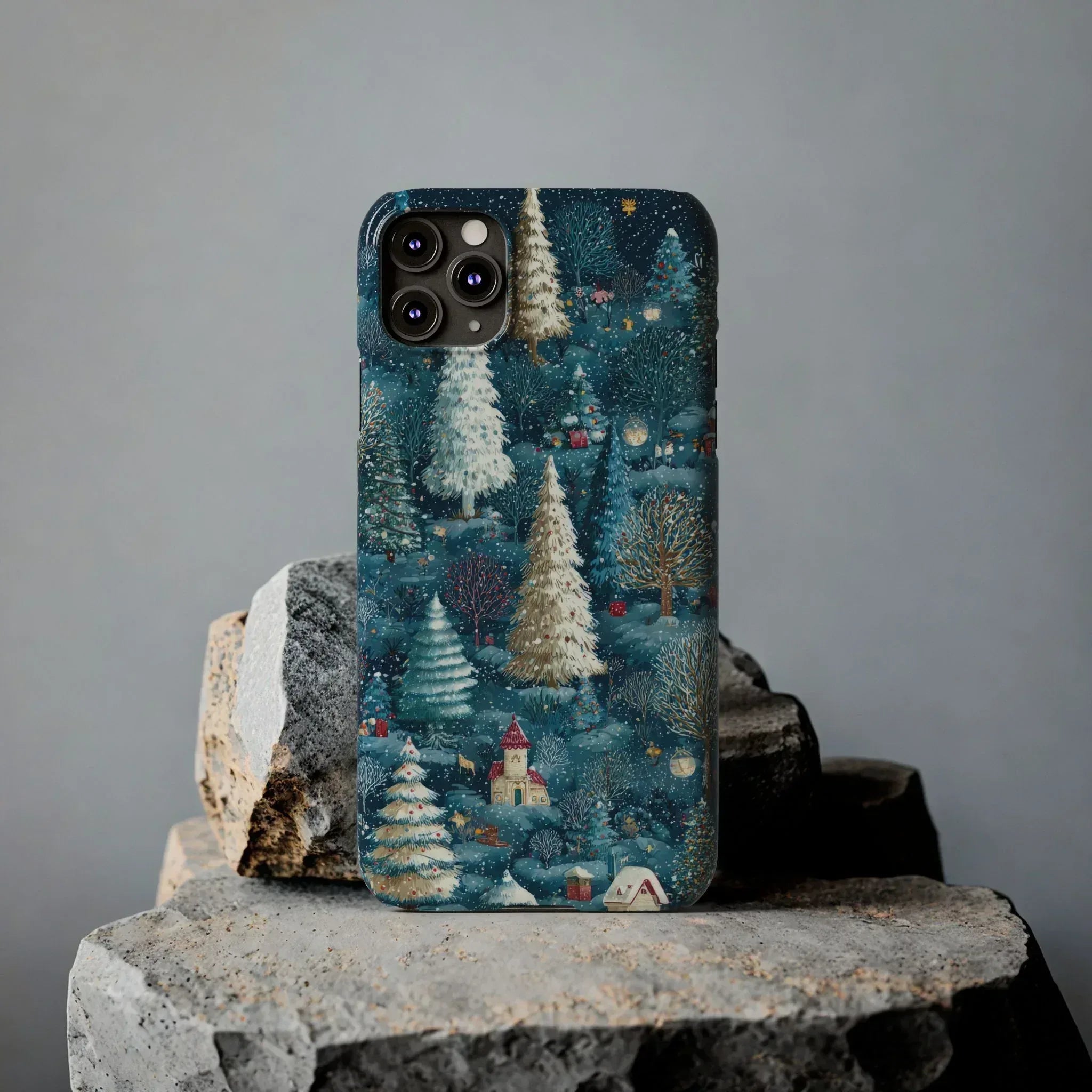 Frosty Forest Phone Case for iPhone 11-17 - KARARMDESIGN