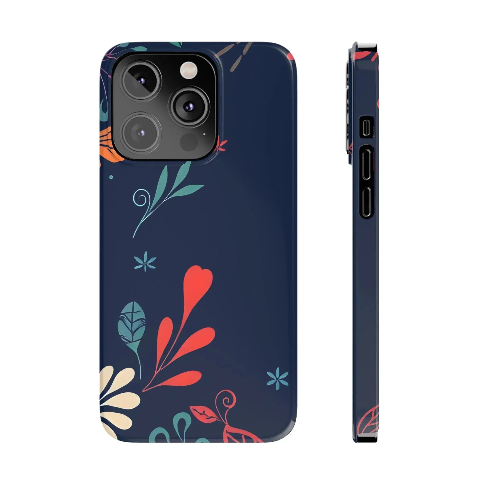 Nightshade Blossoms Phone Case for iPhone 11-17 - KARARMDESIGN