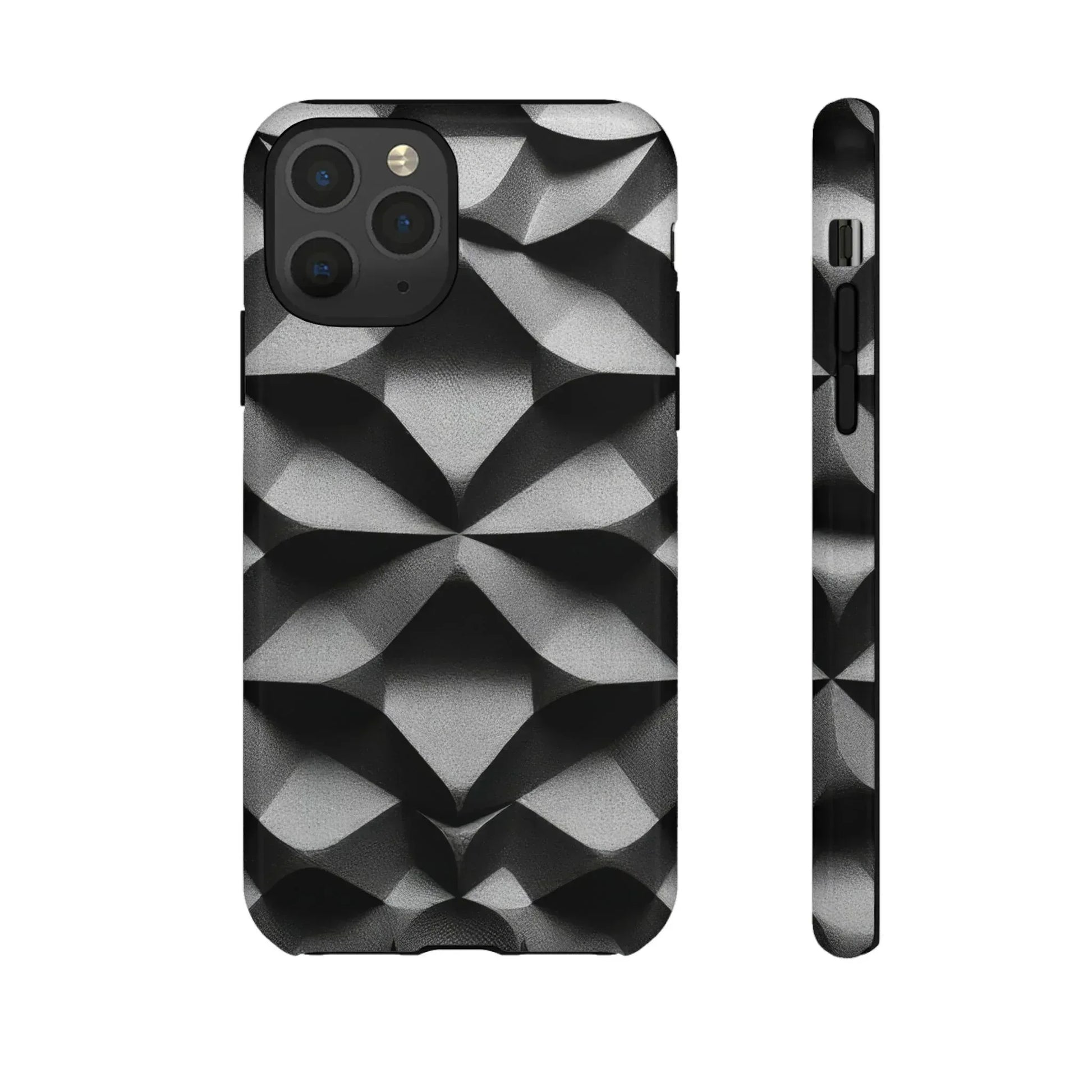 3D Geometric Phone Case for iPhone 8–17 - KARARMDESIGN