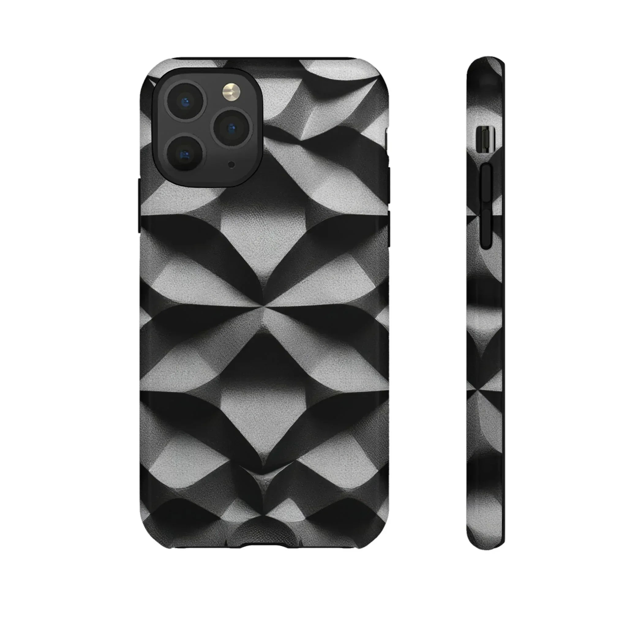 3D Geometric Phone Case for iPhone 8–17 - KARARMDESIGN