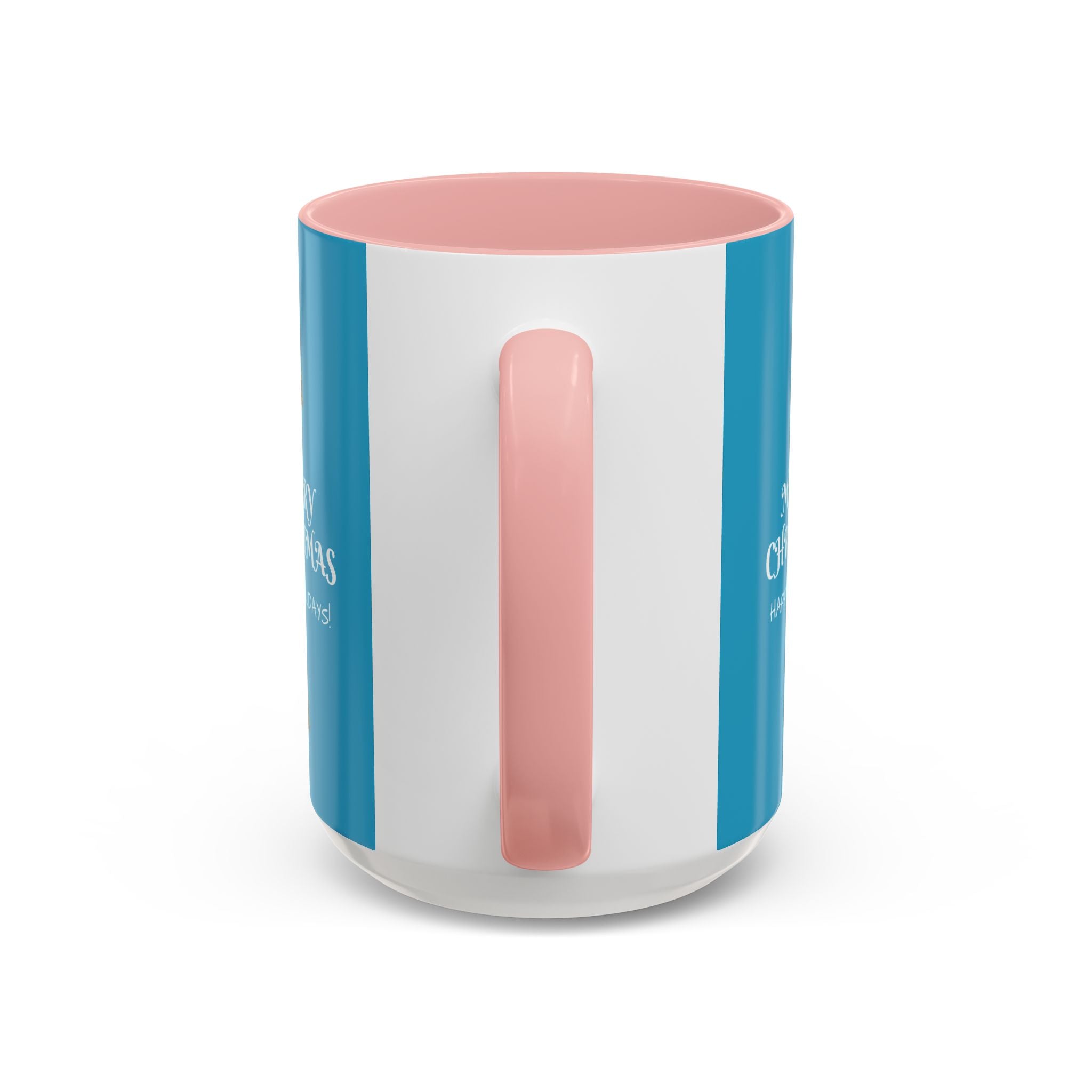 Merry Christmas and Happy Holidays Mug - Accent Coffee Mug (11, 15oz)