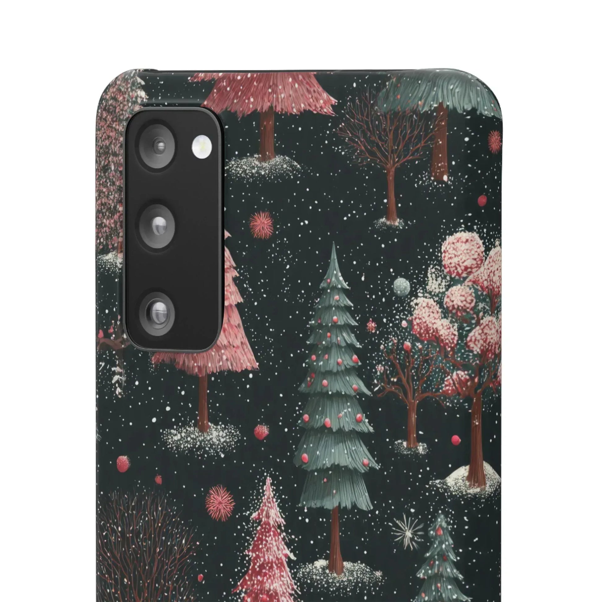 Winter Bloom Forest Phone Case for iPhone 11-17 and Galaxy S20-S25 - KARARMDESIGN