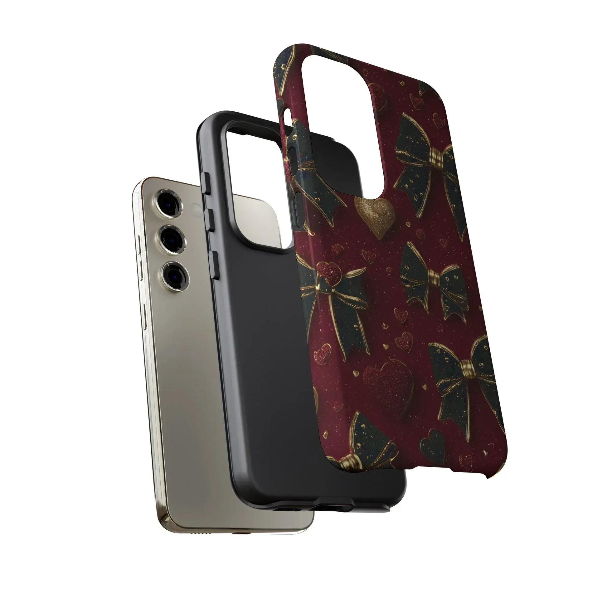 Velvet Valentine Charm Phone Case for iPhone 11-17 and Galaxy S10-S25 - KARARMDESIGN