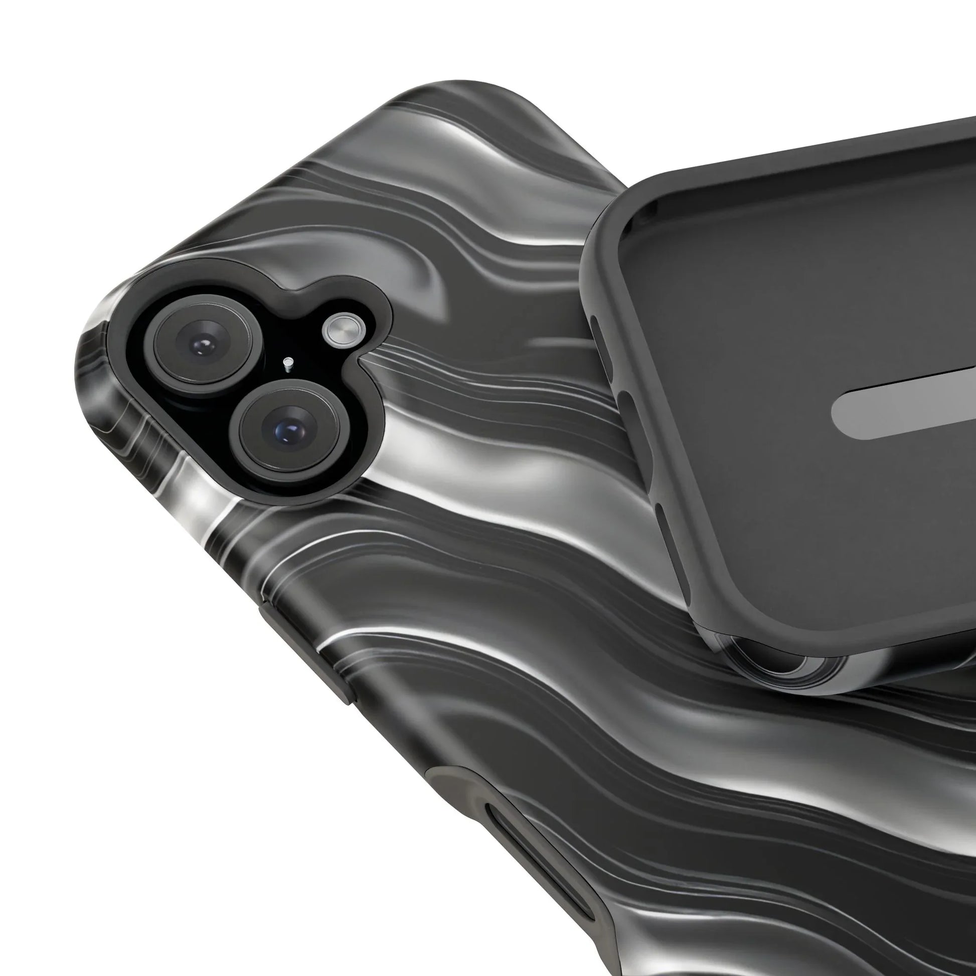 Wavy Illusion Marble Phone Case for iPhone 13-17 - KARARMDESIGN