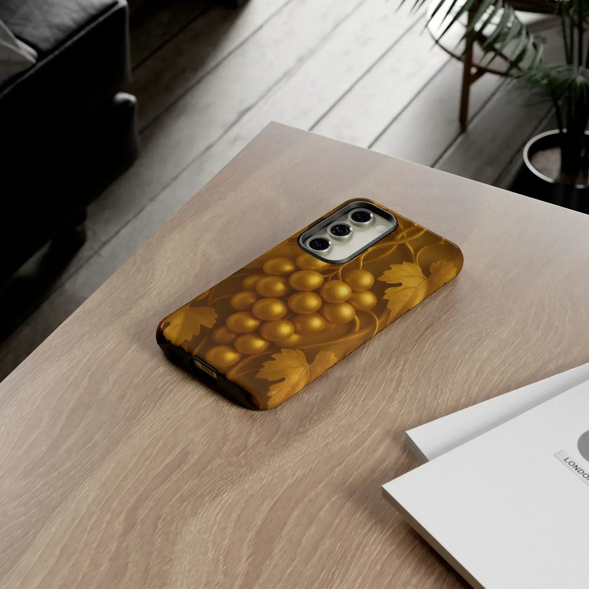 Golden Grapes Phone Case for Samsung Galaxy S10-S25 Models - KarArmDesign