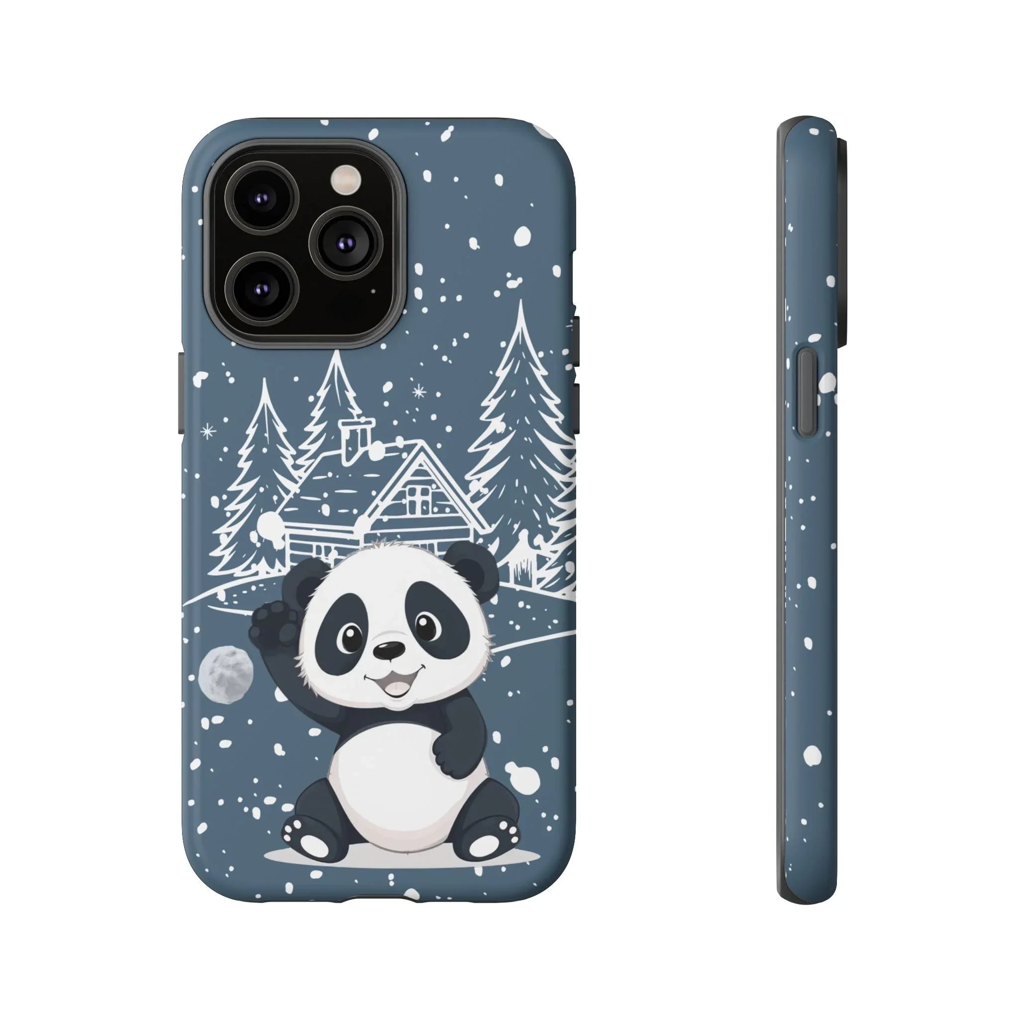 Cute Panda in a Winter Wonderland Phone Case for iPhone 8-17 - KARARMDESIGN