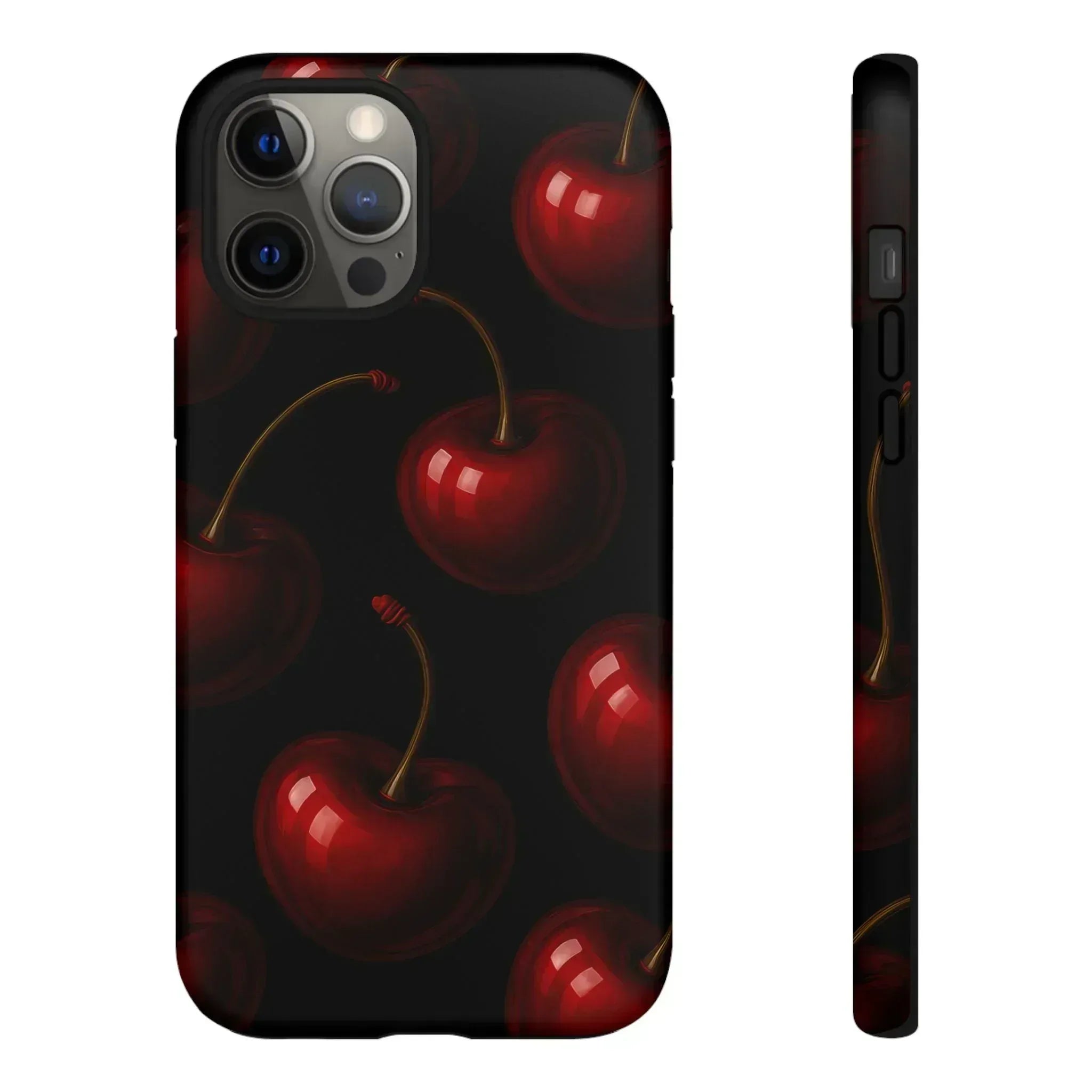 Cherry Phone Case for iPhone X-16 and Galaxy S20-S25 - KARARMDESIGN