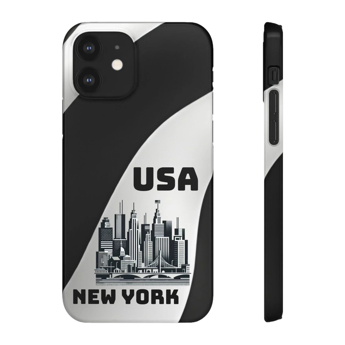 Monochrome New York City Skyline Phone Case for iPhone, Galaxy & Pixel - KarArmDesign