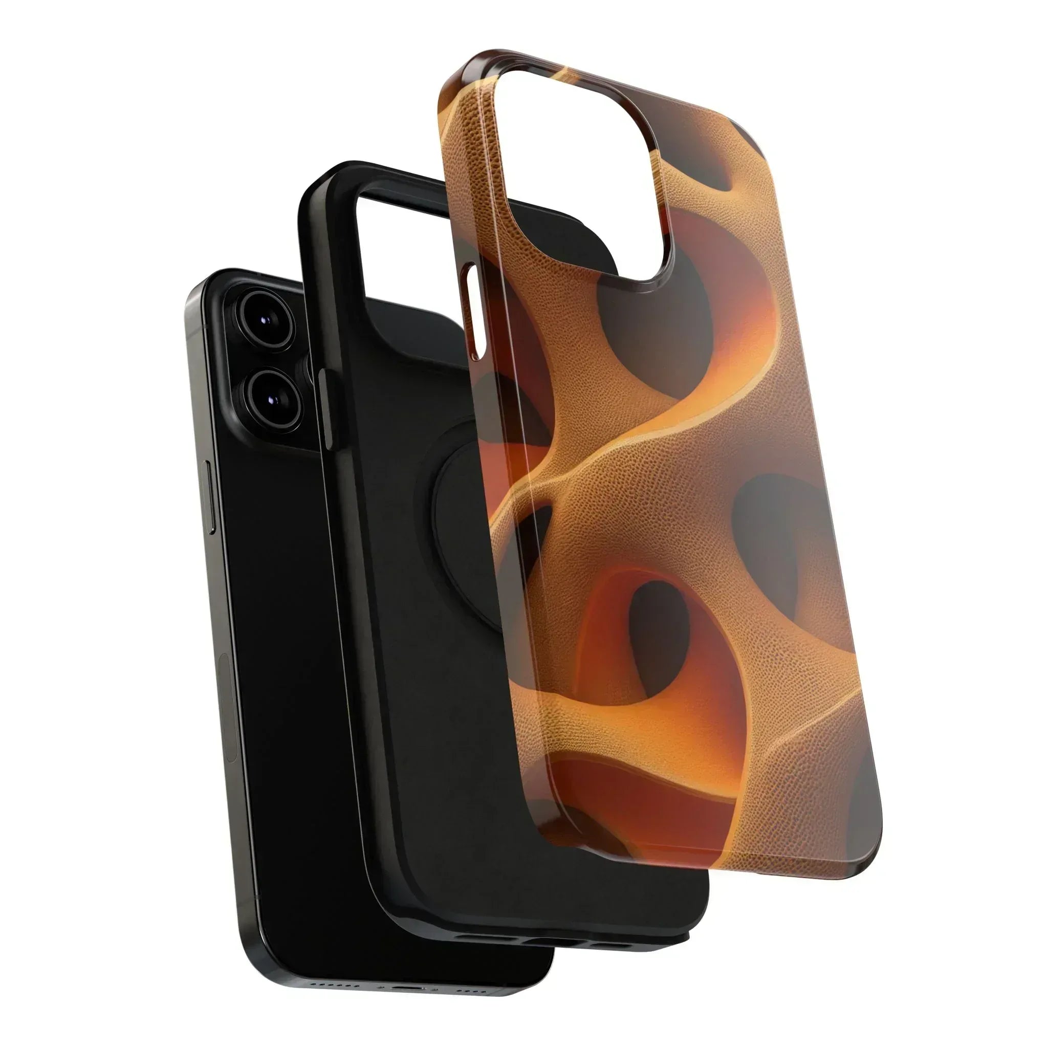 Amber Flow Phone Case for iPhone 11-17 and Galaxy S21-S22 - KARARMDESIGN