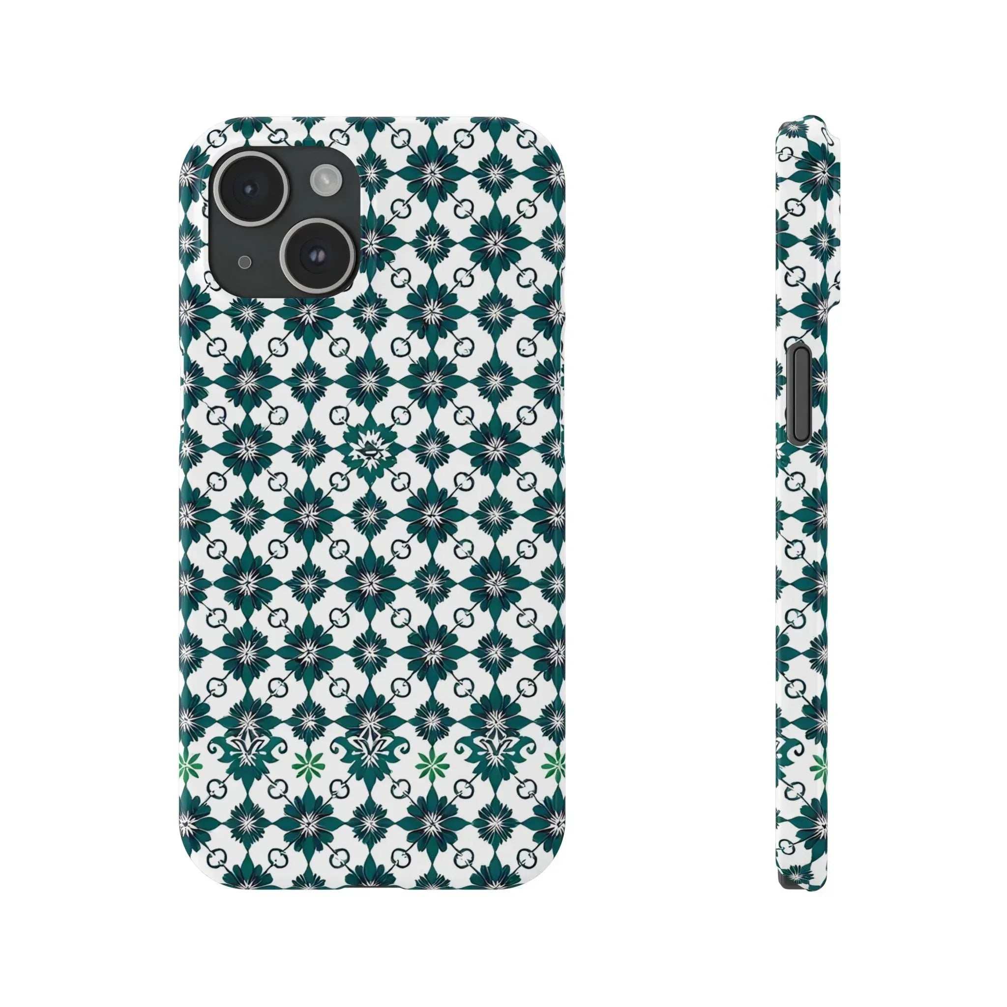 Elegant Geometric Pattern Phone Case for iPhone 11-17 - KARARMDESIGN