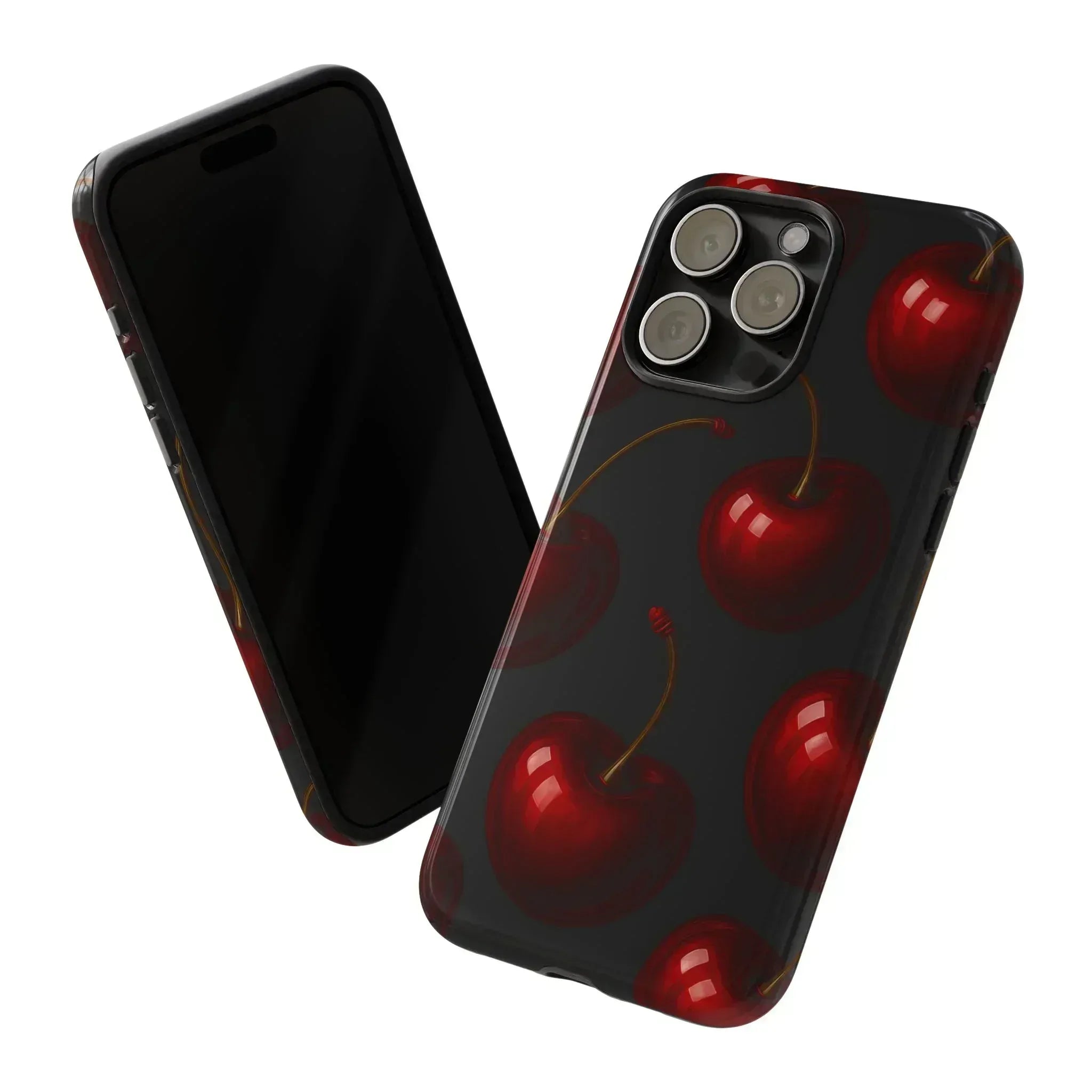 Cherry Phone Case for iPhone X-16 and Galaxy S20-S25 - KARARMDESIGN