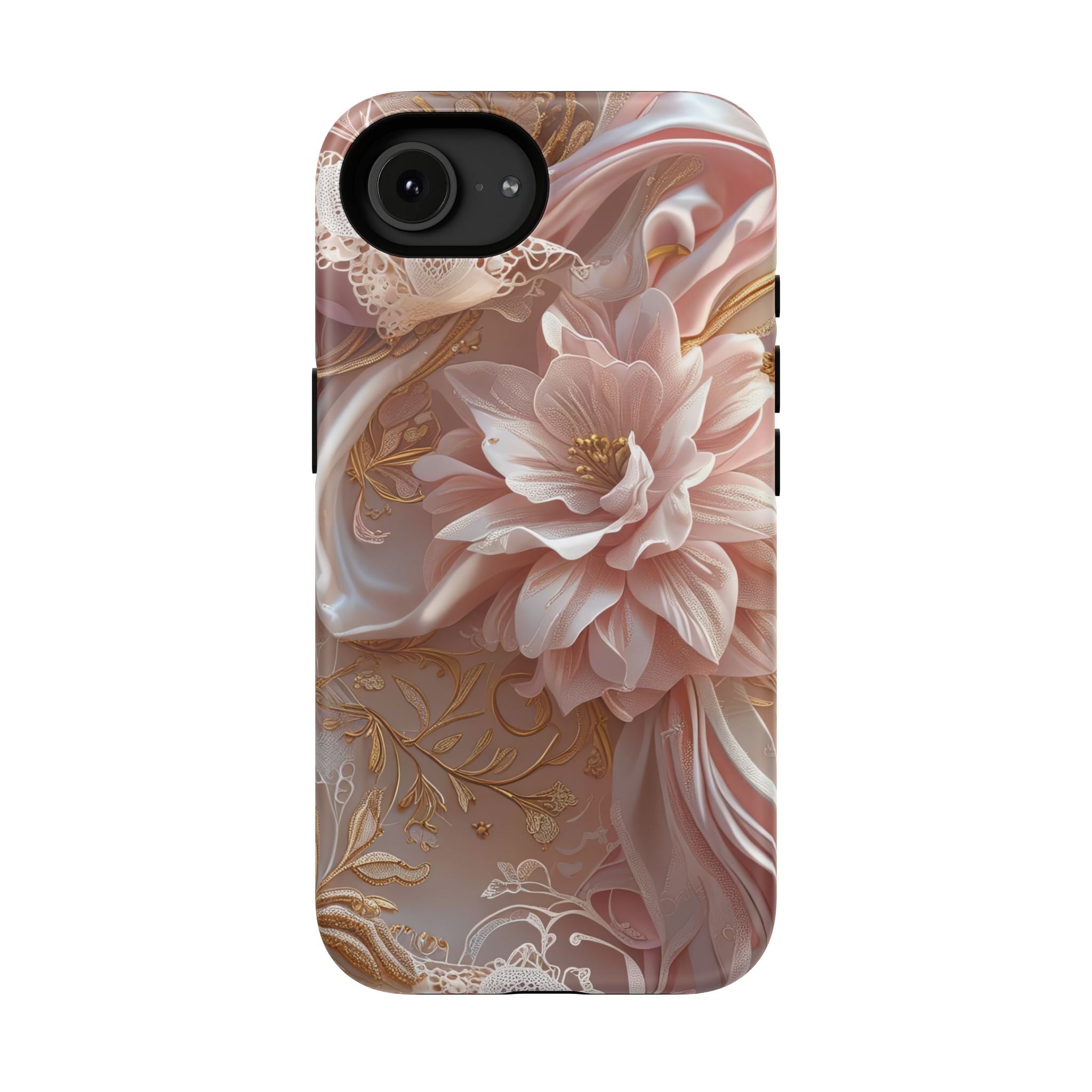Elegant Floral Phone Case for iPhone 11–17, 16e & Galaxy S22–S26