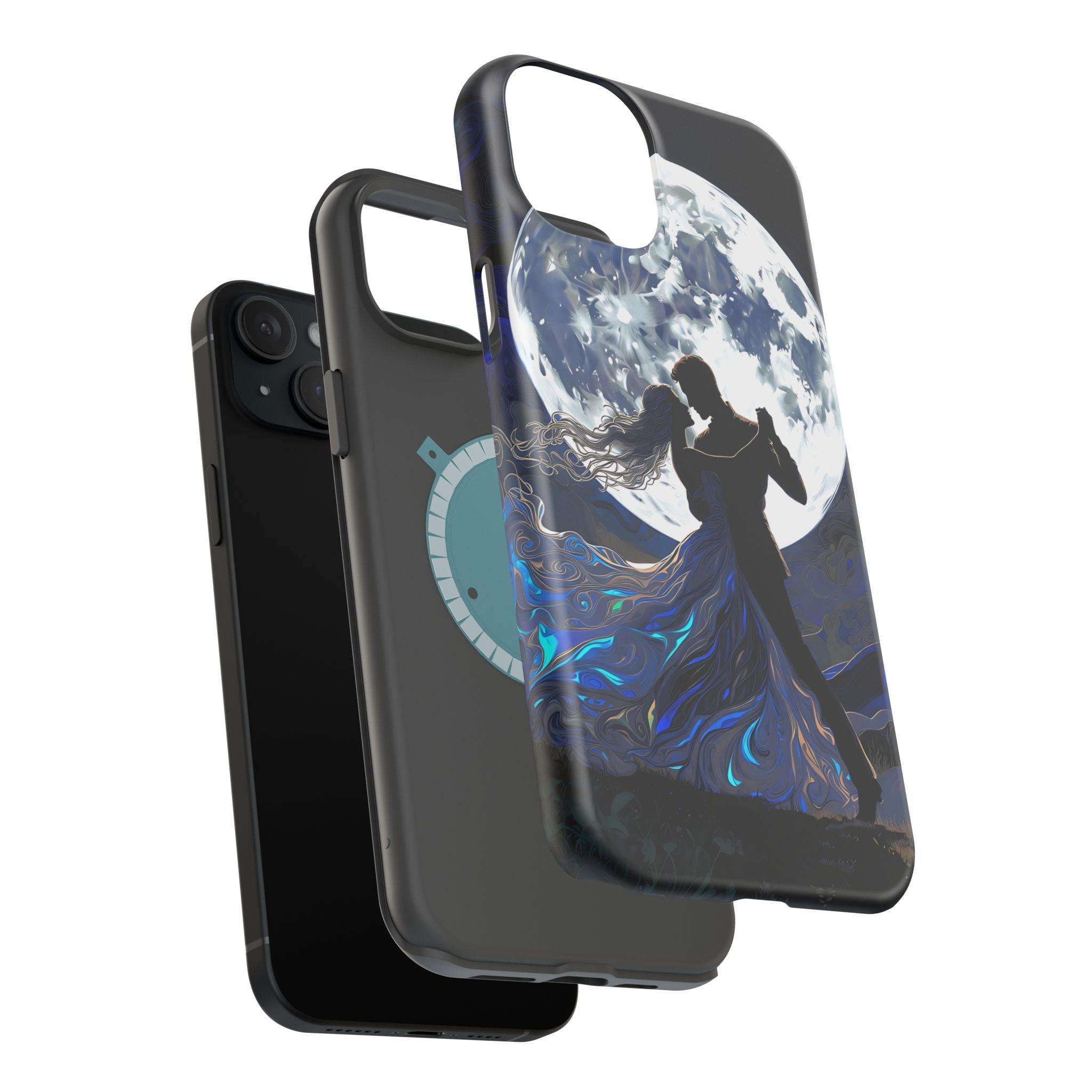 Romantic Moonlight Dance Magnetic Phone Case – iPhone 15–17 & Samsung Galaxy S26