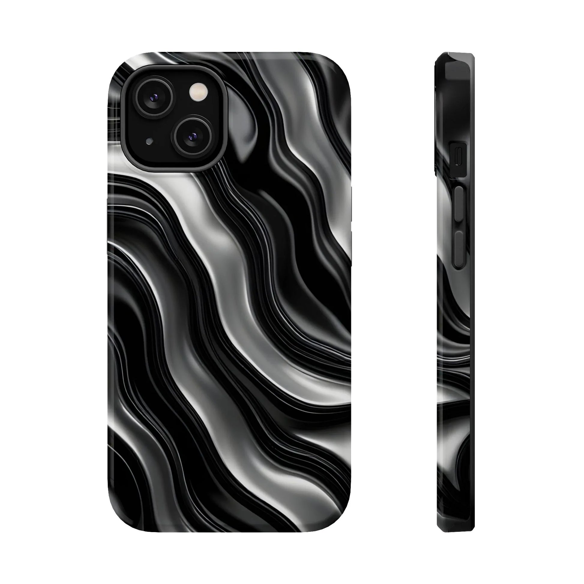 Wavy Illusion Marble Phone Case for iPhone 13-17 - KARARMDESIGN
